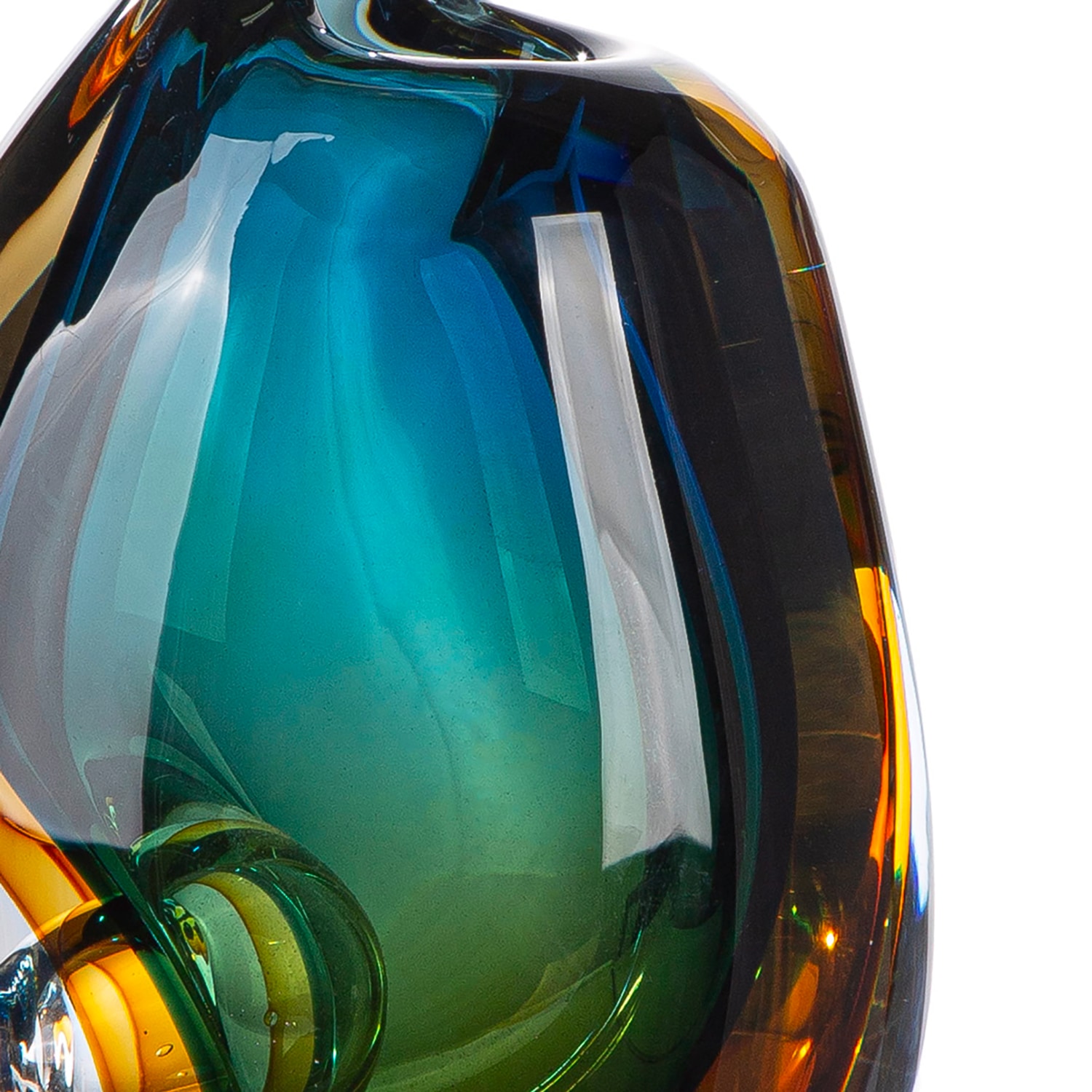 GILDE Tischvase »Vase Dario mehrfarbig H. 23,5 cm« Vase, Glas, modern, zeitlos, Tischdeko, Bodenvase, Geschenkidee