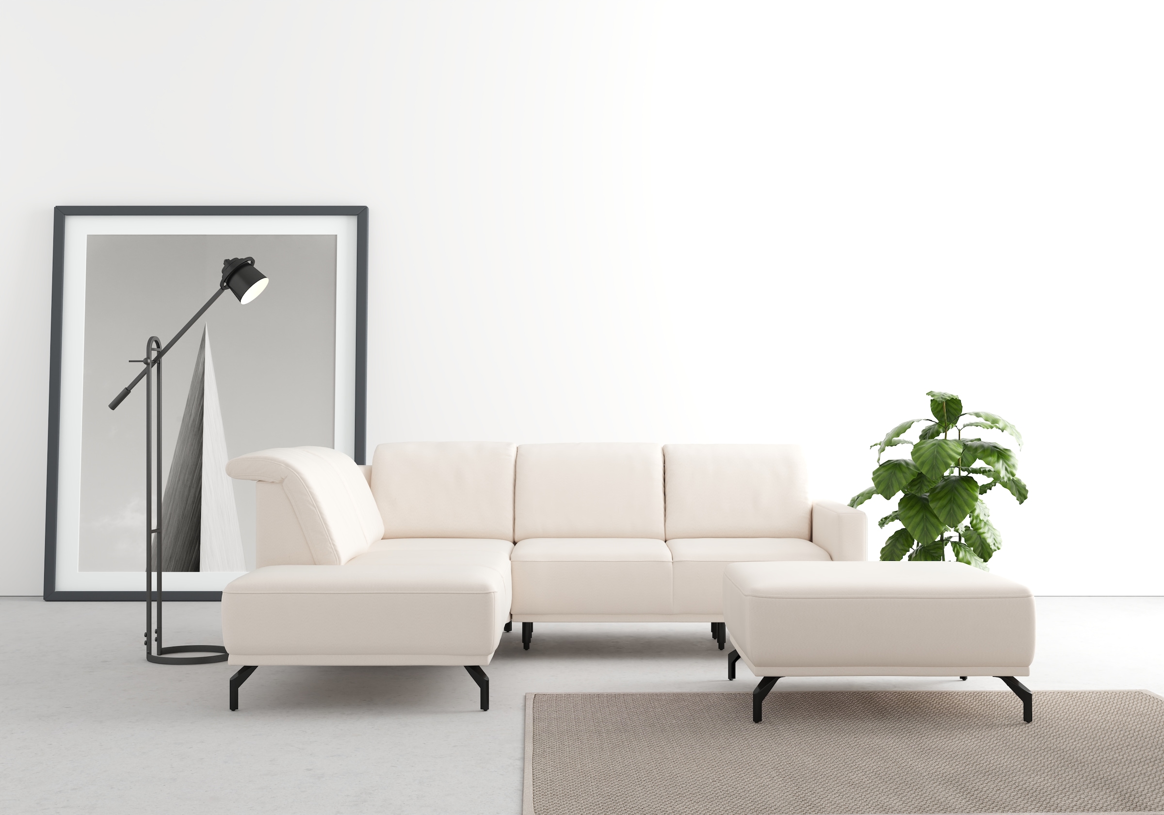 sit&more Ecksofa »Bailando L-Form«, wahlweise mit Kopfteilverstellung und V günstig online kaufen