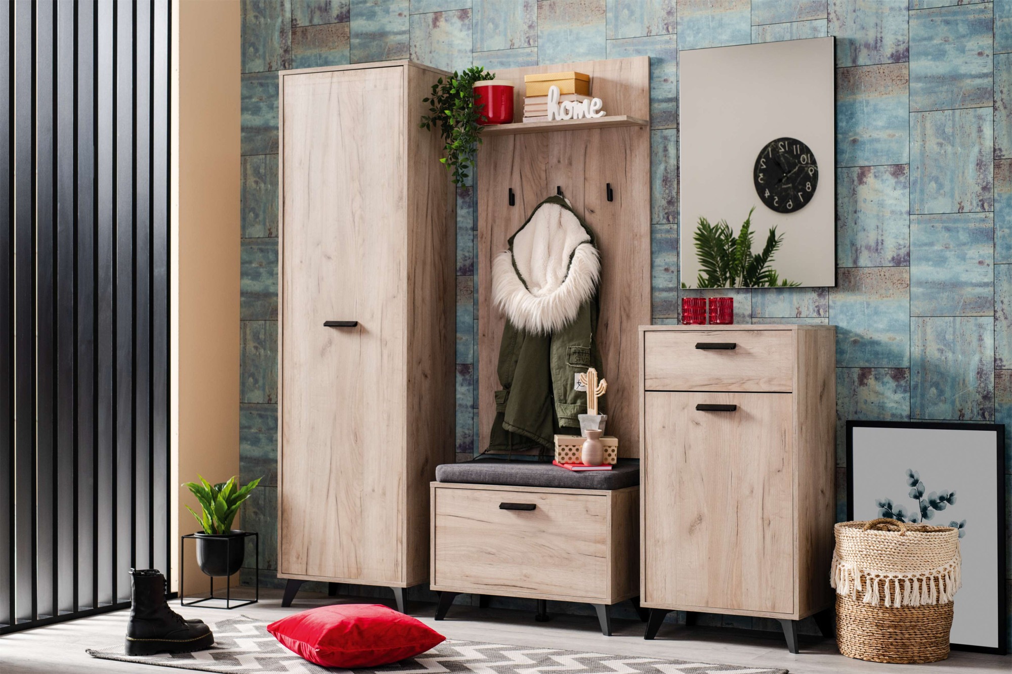 INOSIGN Garderobenschrank "Umbria, Kleiderschrank, Stauraumschrank, Flursch günstig online kaufen