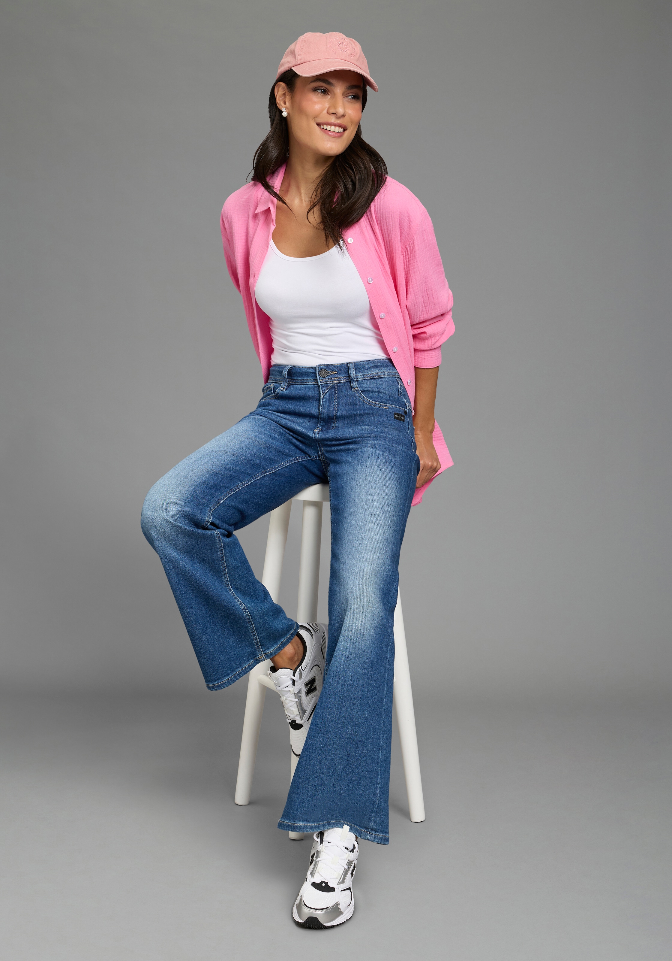 Laura Scott Longbluse in Musselin-Qualität