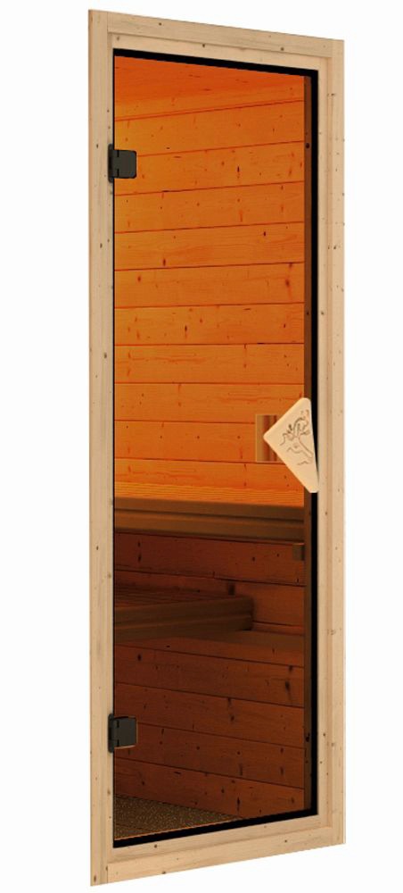 Karibu Sauna »Finja« Set,  Ofen 3,6 kW externe Strg.easy