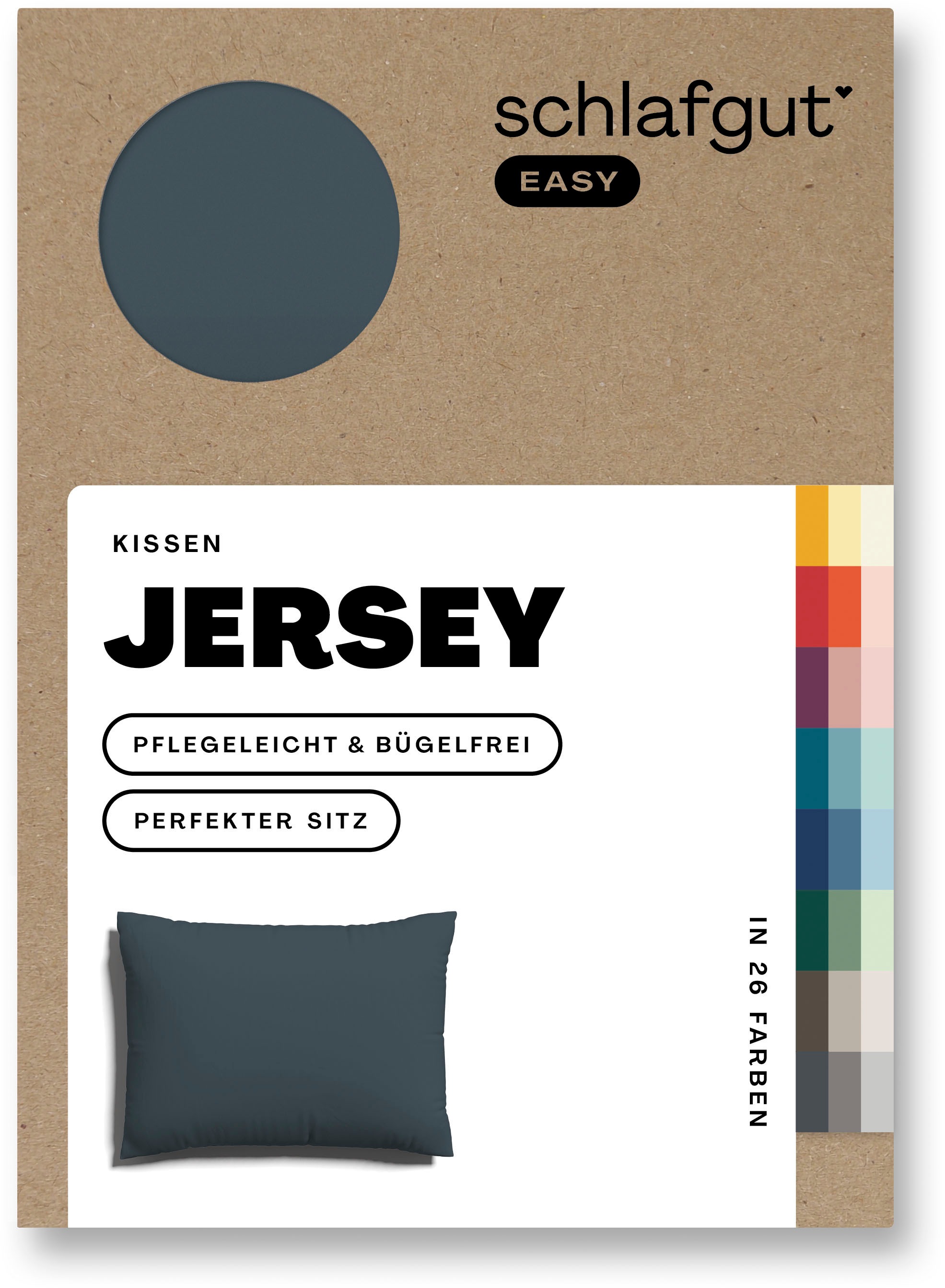 Schlafgut Kissenbezug »EASY Jersey«, (1 St.), Kissenhülle mit Reißverschlus günstig online kaufen