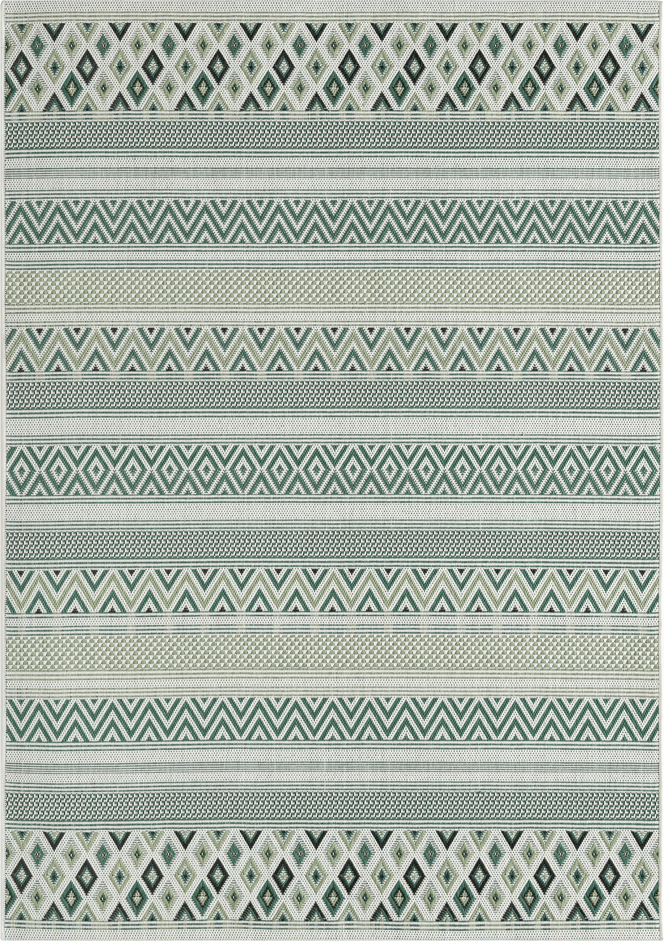 merinos Teppich »Machka 54046«, rechteckig, 8 mm Höhe, robuster, pflegeleichter In- und Outdoorteppich, Außenbereich