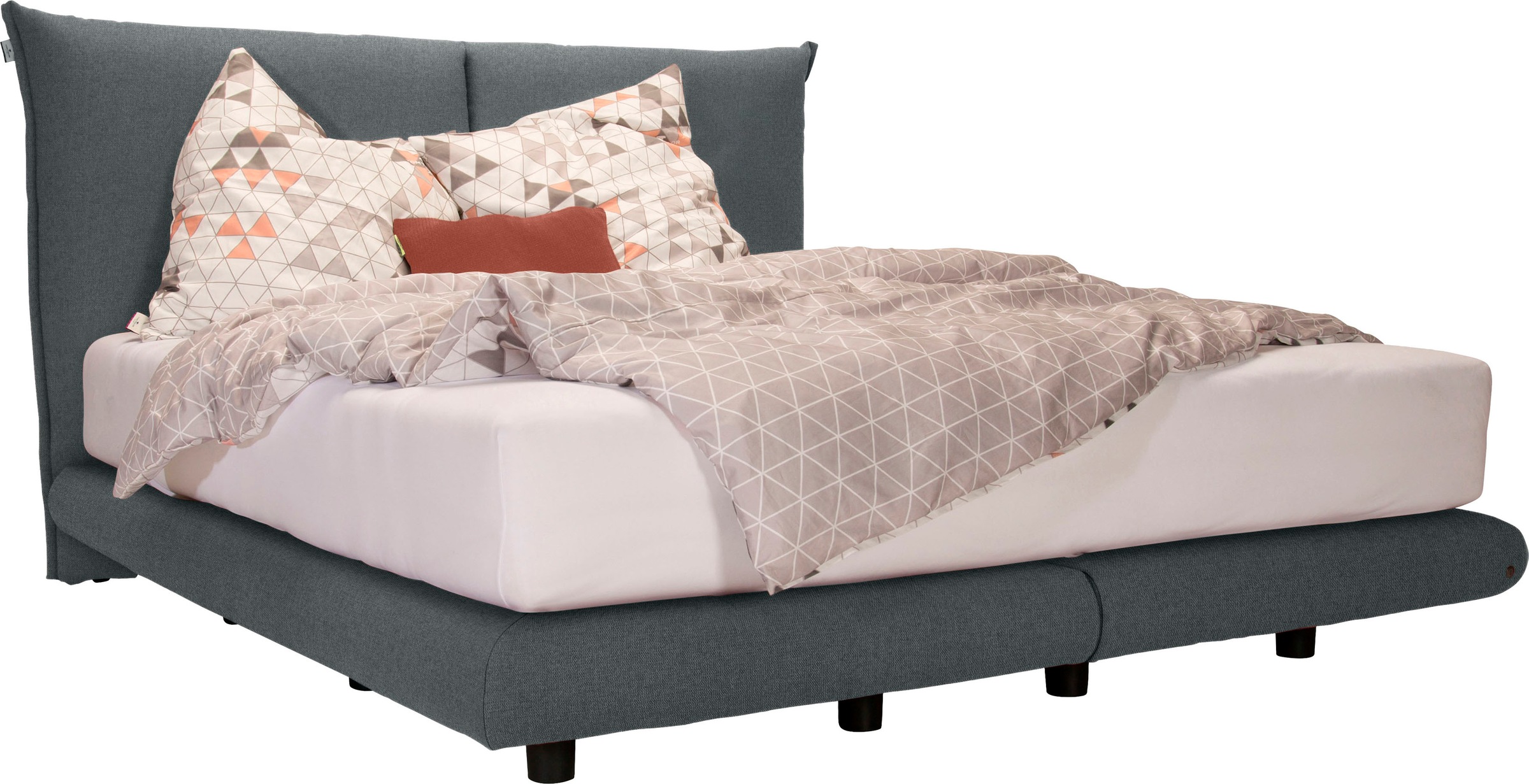 Bild von TOM TAILOR HOME Boxspringbett »SOHO PILLOW BOX«, in Schwebeoptik, Kopfteil in Kissenform, Höhe 120 cm