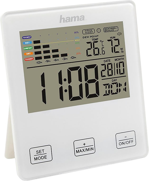Hama Wetterstation »Thermo-/Hygrometer "TH-10", mit Schimmelalarm Thermometer«