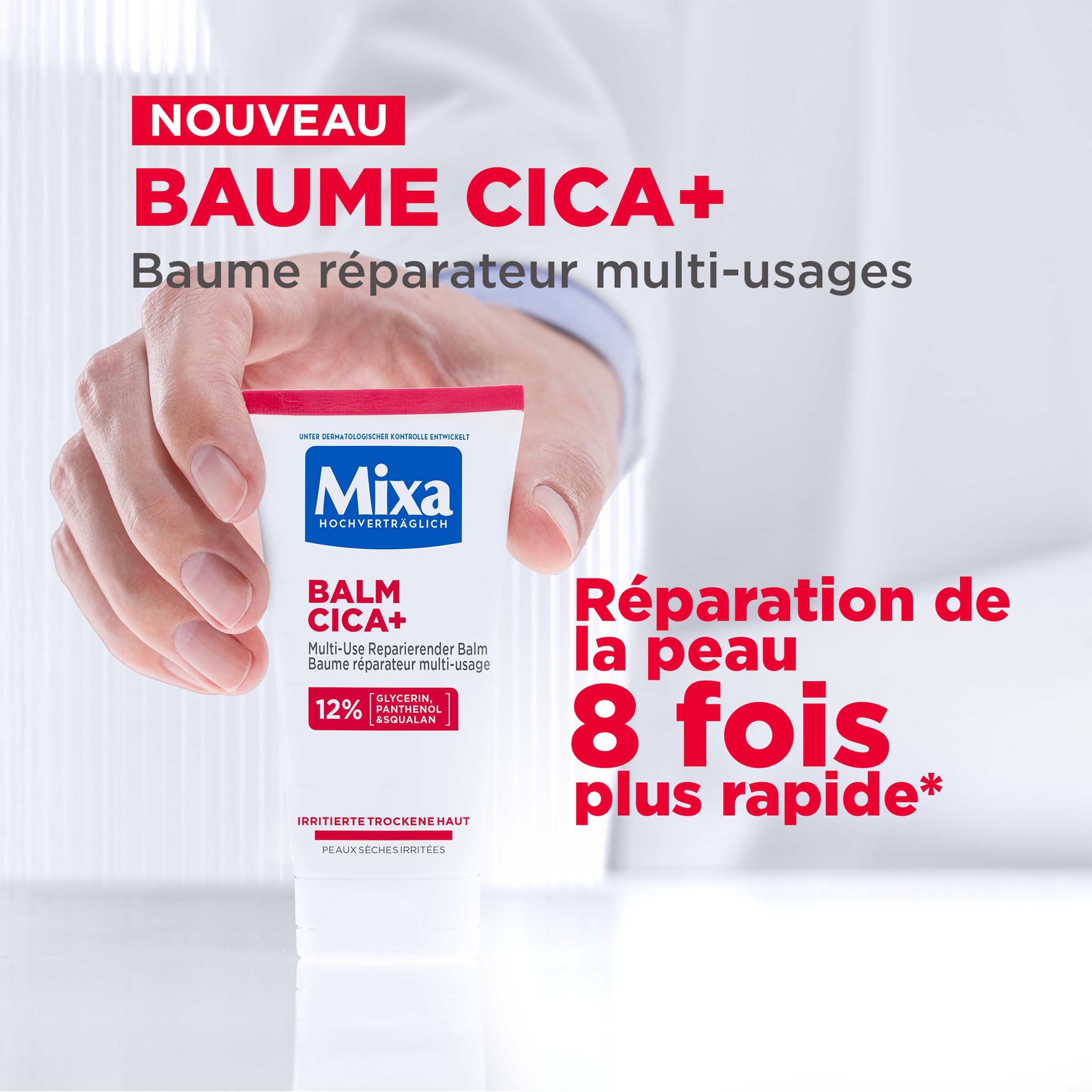 Mixa Körperbalsam »Mixa Balm Cica+ Multi-Use Reparierender Balm«