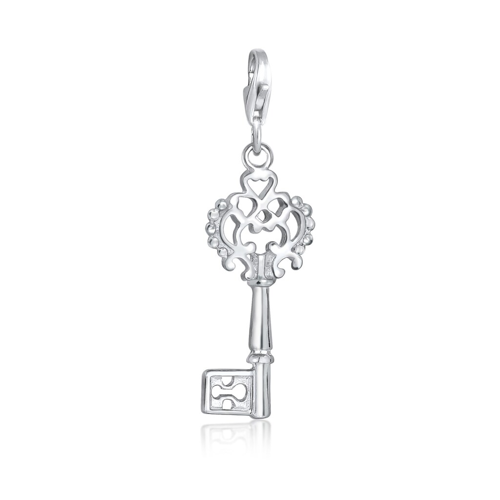 Nenalina Charm-Einhänger »Anhänger Schlüssel Symbol Ornament 925 Silber«