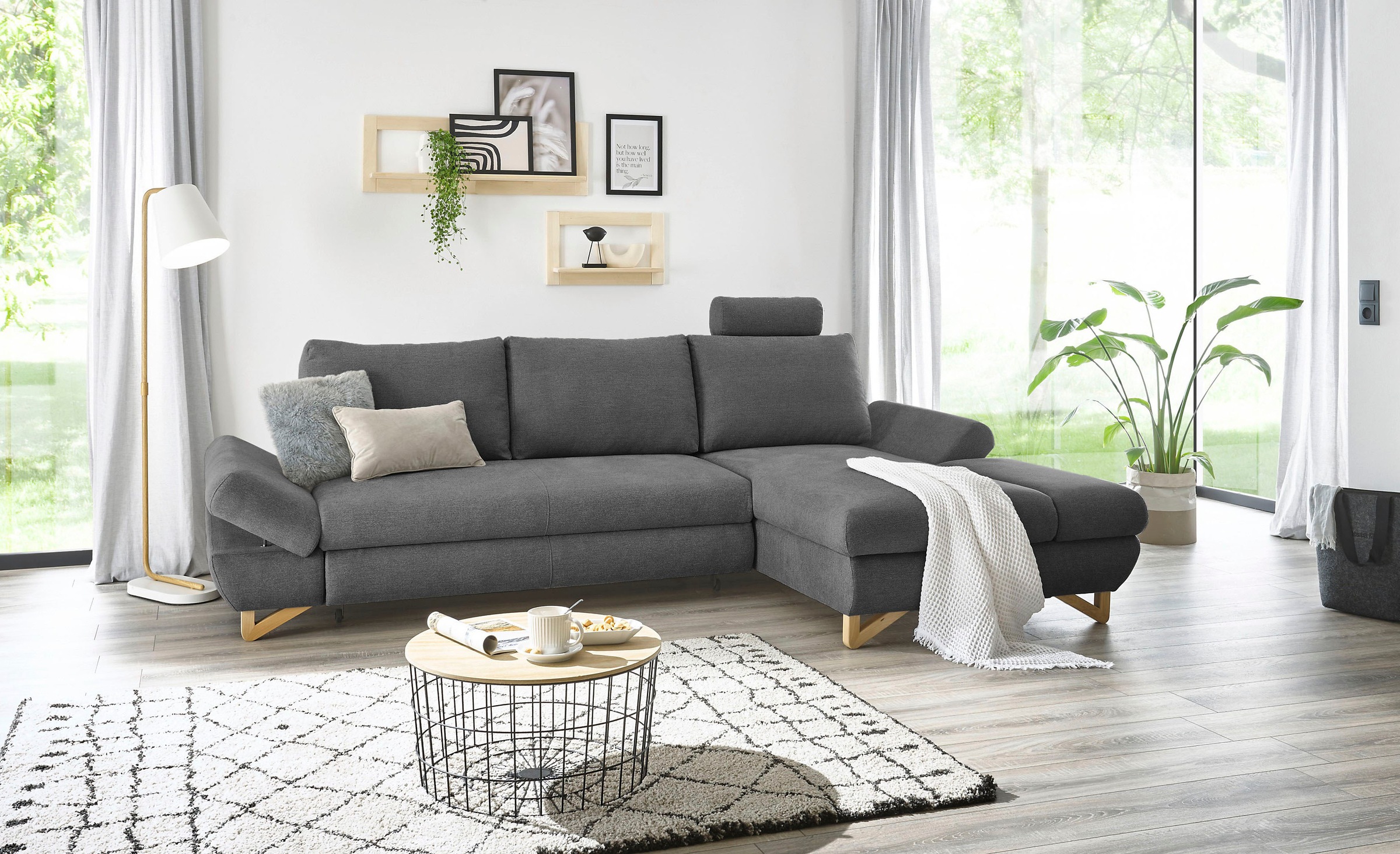 INOSIGN Schlafsofa »City/Giron«, komfortable Bettfunktion (Liegefläche 245 x 138 cm), sowie Bettkasten
