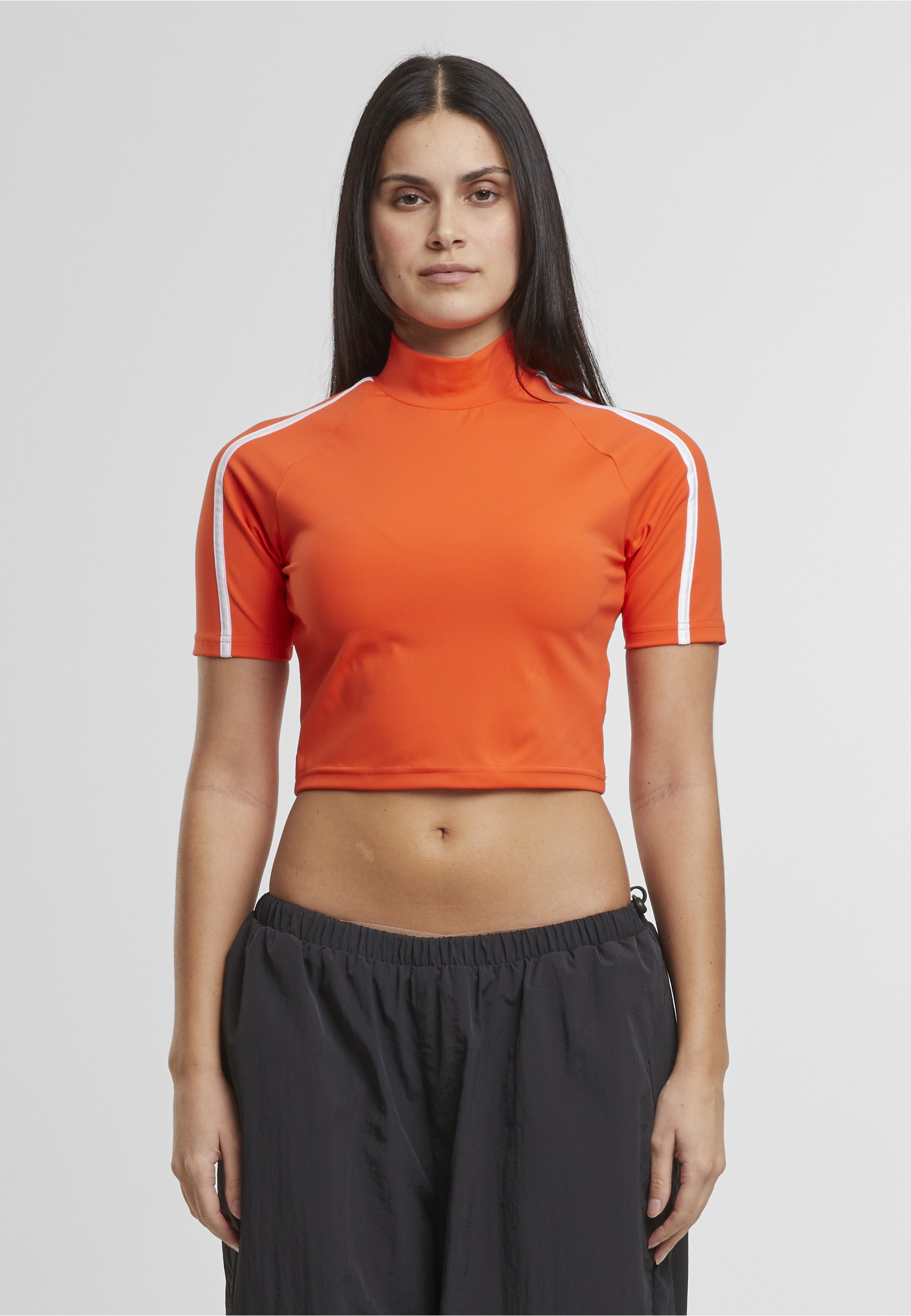 URBAN CLASSICS T-Shirt »Urban Classics Ladies High Neck Short Tee« 1 Stk.