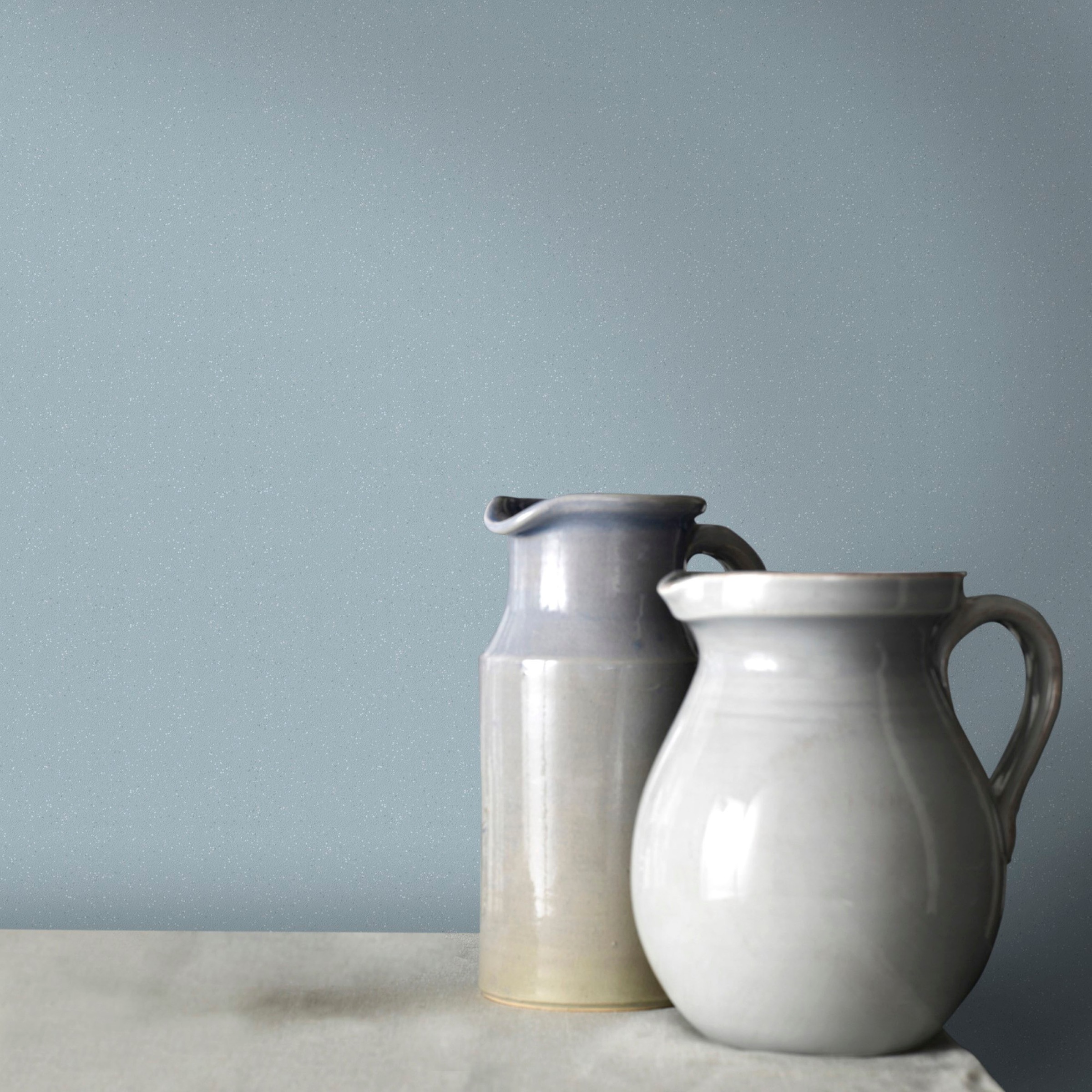 WOW Vliestapete »Basic Glitzer« Glitzermuster geprägt Blau - 1005x52 cm