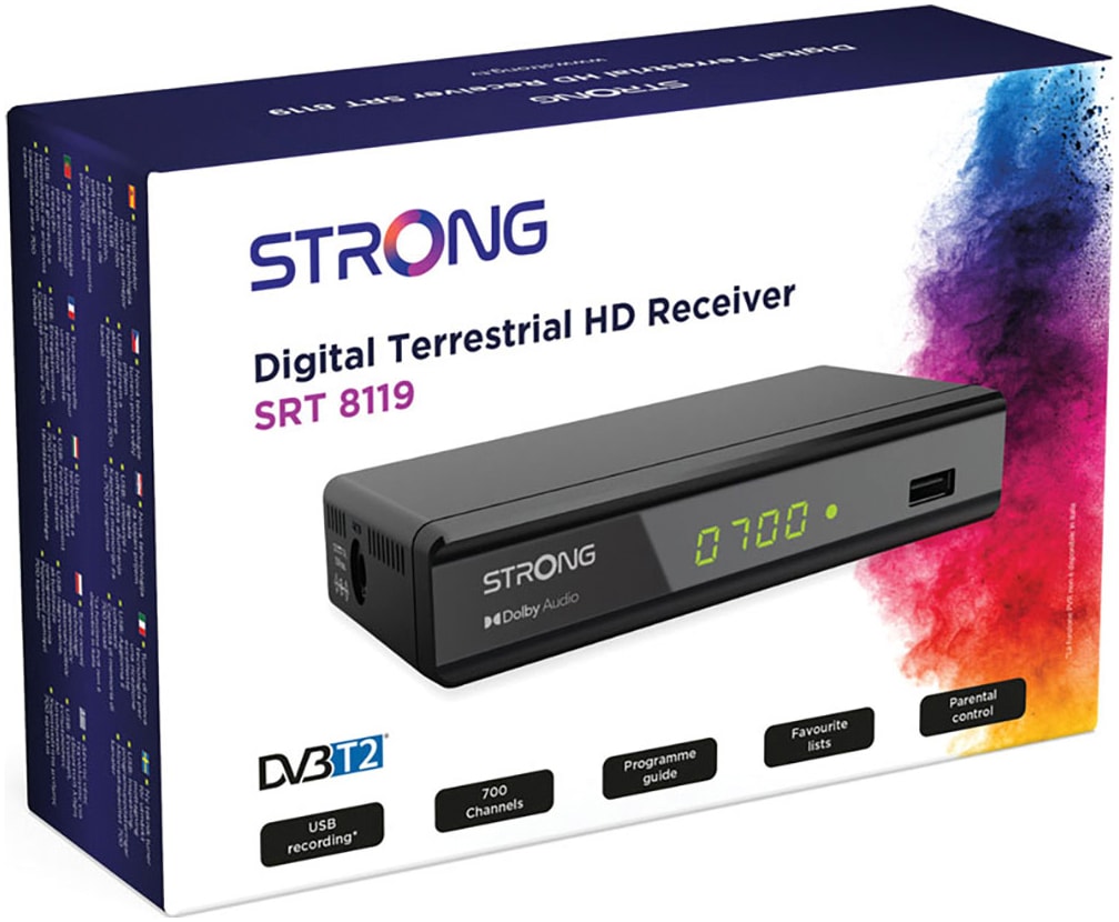 Strong AV-Receiver »SRT 8119«, 2.0, (USB-Mediaplayer-Kindersicherung-EPG (elektronische Programmzeitschrift), Hervorragende Audio- und Videoqualität