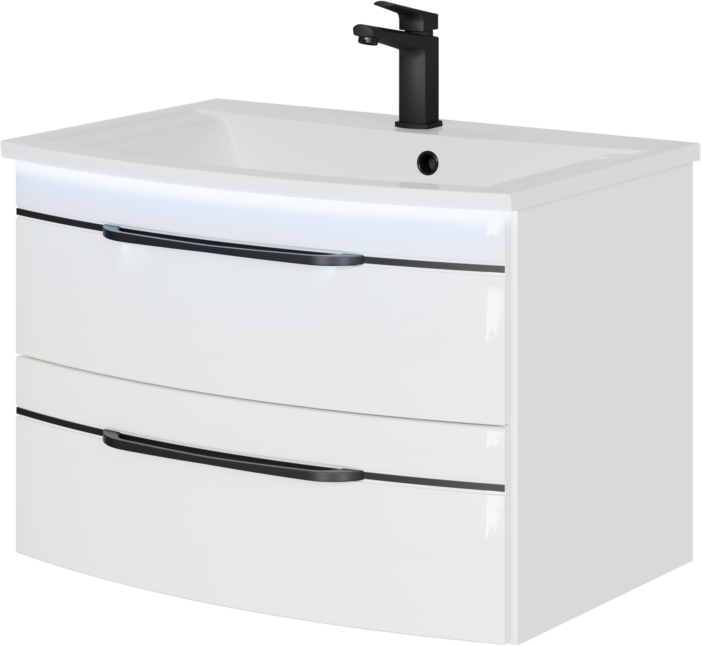 Saphir Waschtisch »Serie 7045 Mineralmarmor-Waschtisch und Unterschrank, 71 günstig online kaufen