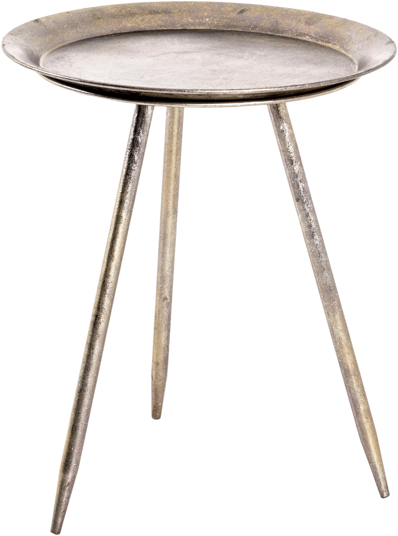 HAKU Beistelltisch »Sofatisch, Wohnzimmertisch« 1 Stk. tlg. rund - aus Metall Kupfer - Ø/H 38/47 cm