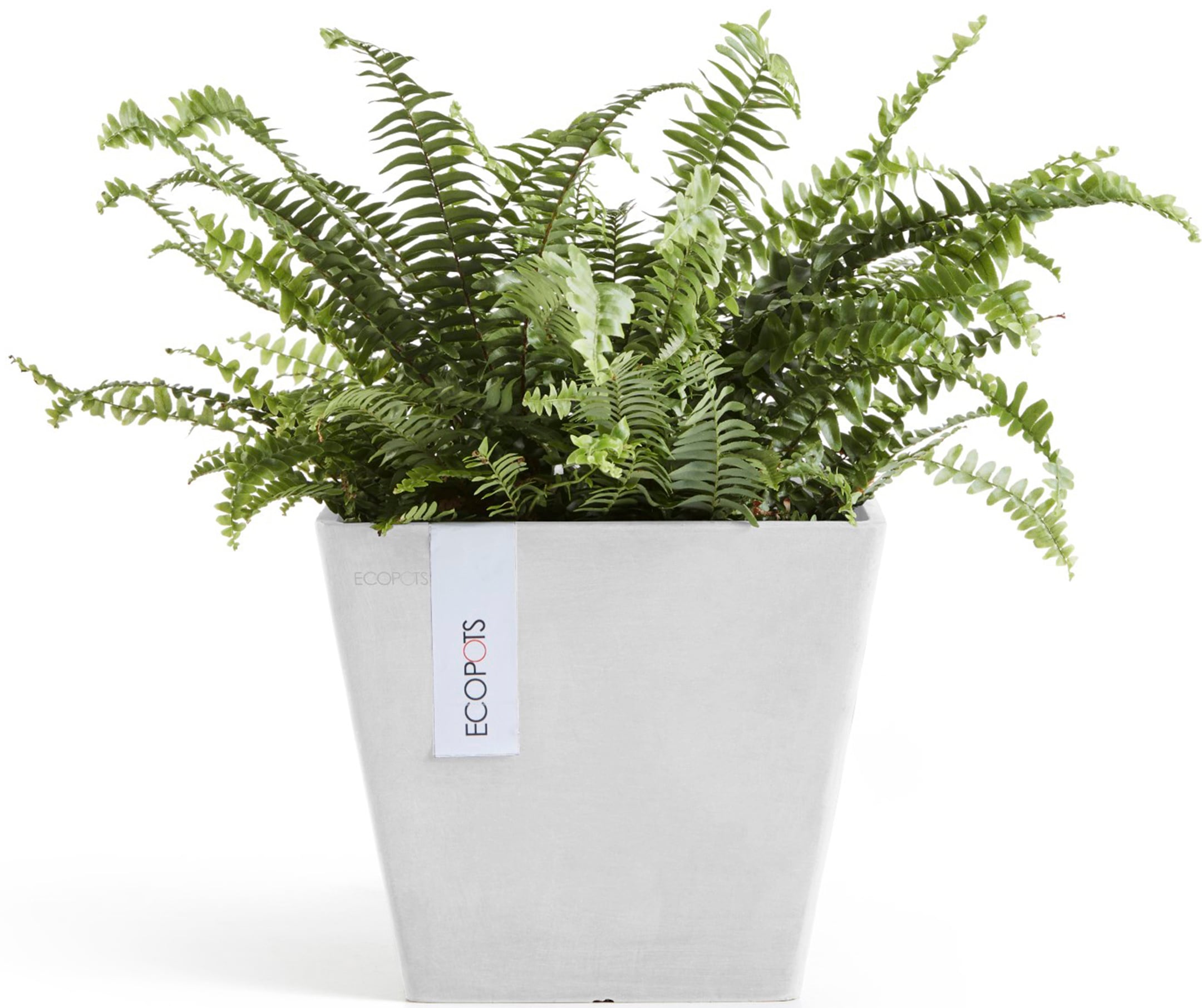 ECOPOTS Blumentopf »Rotterdam 20 Weiß« für innen und außen: frostsicher, bruchsicher und lichtbeständig