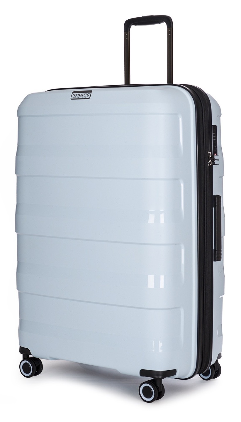 Stratic Trolley »STRAW+ Koffer L«, (1 St.), 4 Rollen, Hartschalenkoffer Trolley TSA-Zahlenschloss STRATIC CONNECT NFC-Chip