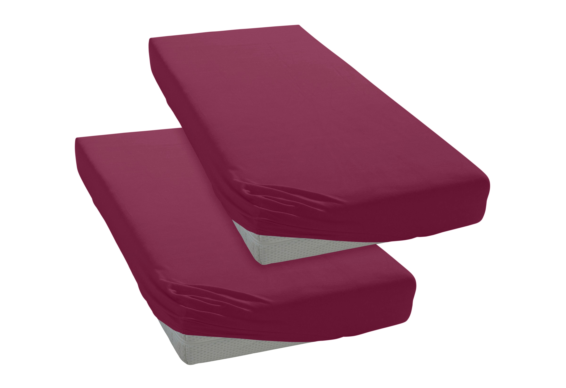 OTTO home Spannbettlaken »PHYSALIS Comfort 100% Baumwolle, 150 g/m²« Bettlaken bis 20 cm Matratzenhöhe, weich, bügelfrei, optimaler Sitz