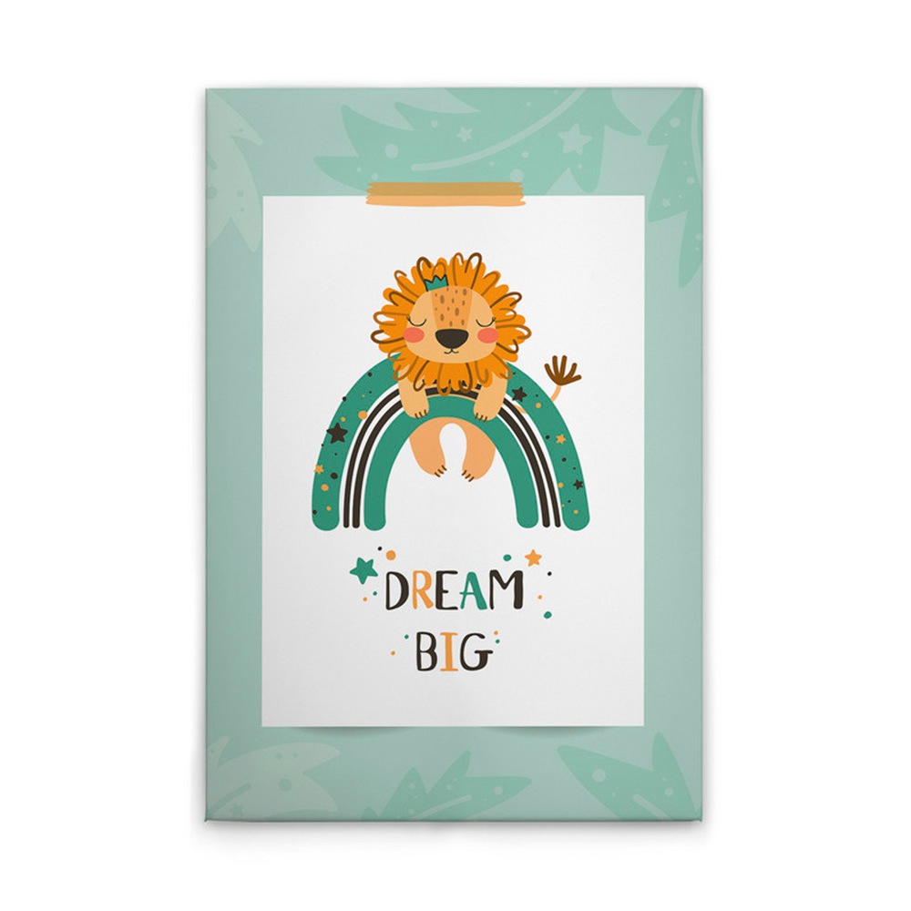 A.S. Création Leinwandbild »Dream Big 2 - Wandbild Grün Weiß Orange Keilrah günstig online kaufen