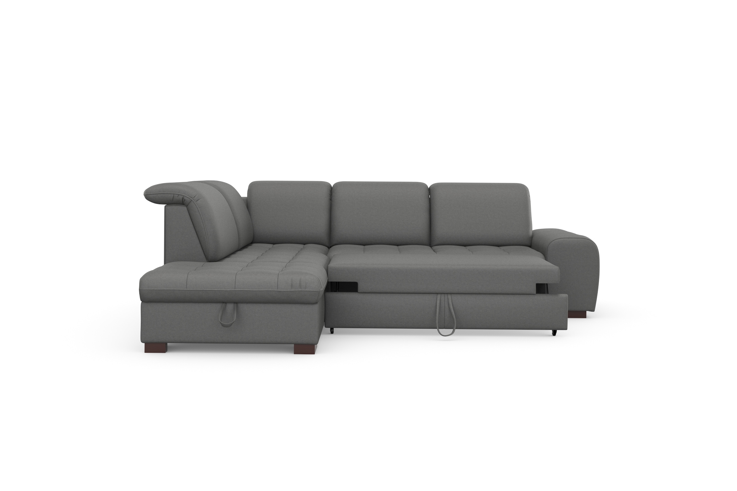 sit&more Ecksofa »Luxor L-Form«, wahlweise mit Bettfunktion, Stauraum und Kopfteilverstellung
