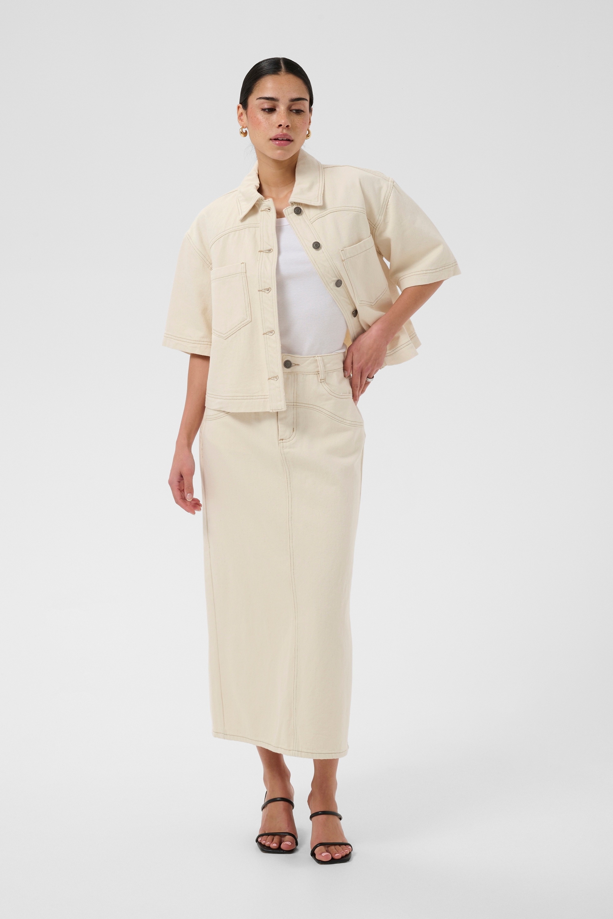 KAFFE Jeansbluse »Jeanshemd KAcatharina«