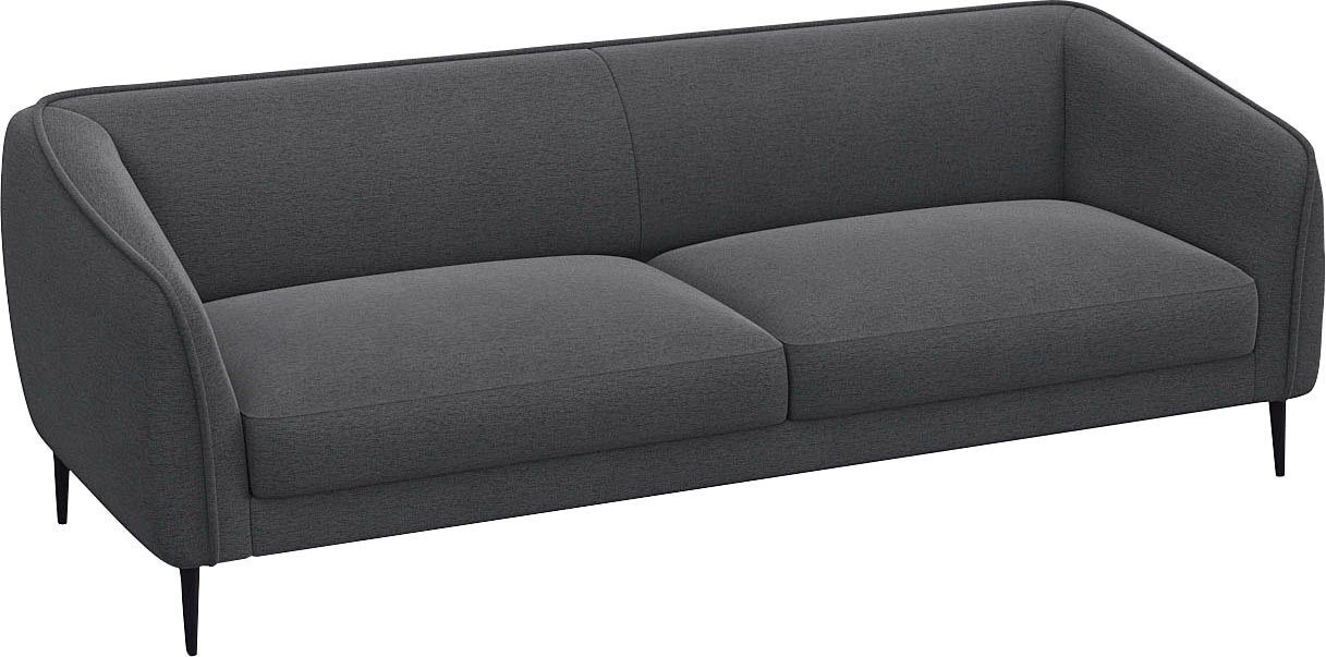 FLEXLUX 3-Sitzer "Belle Designsofa, Couch, bequem durch Kaltschaum im Sitz" günstig online kaufen