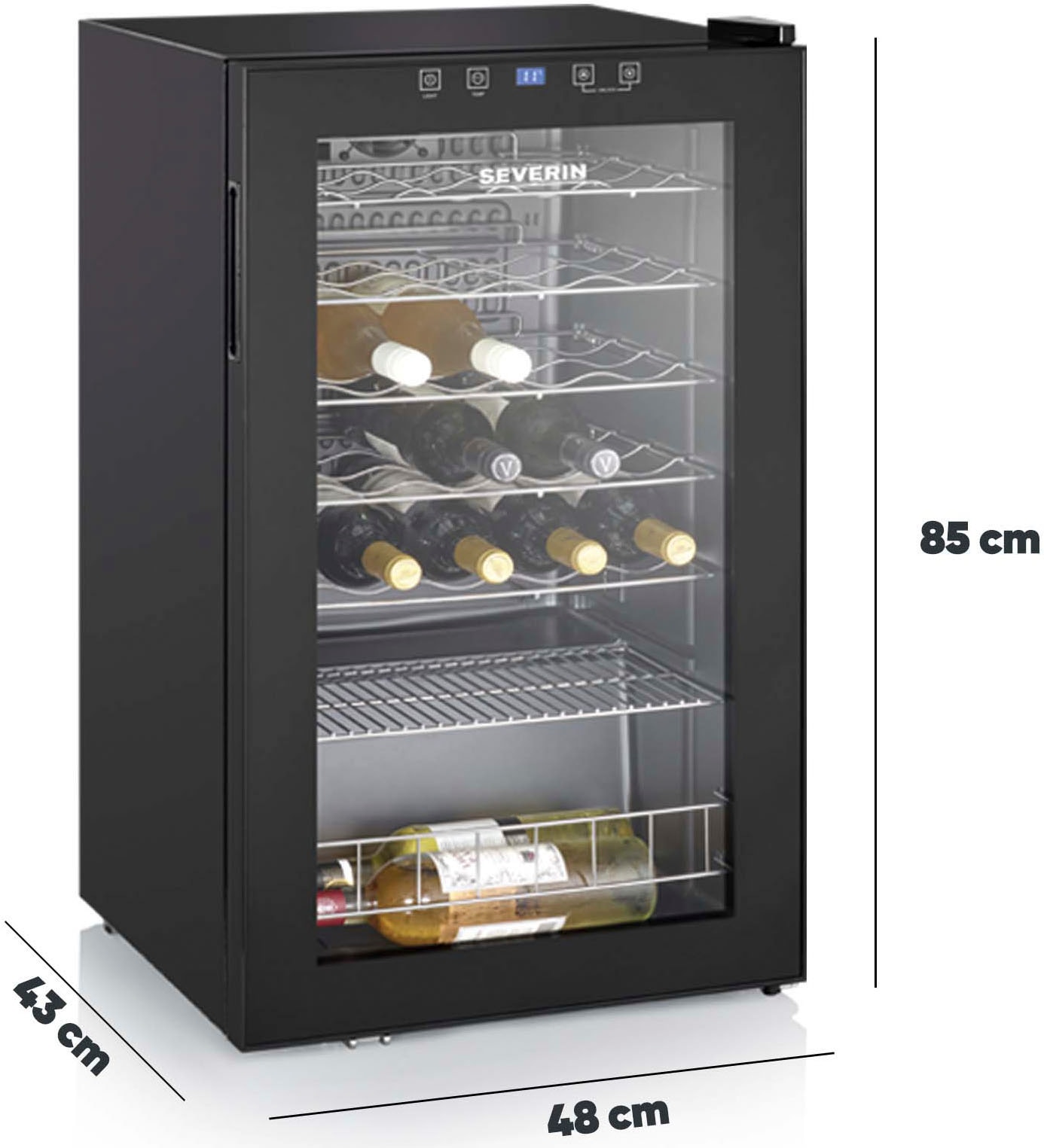 Severin Weinkühlschrank »WKS 8908«, für 36 St. Standardflaschen á 075l