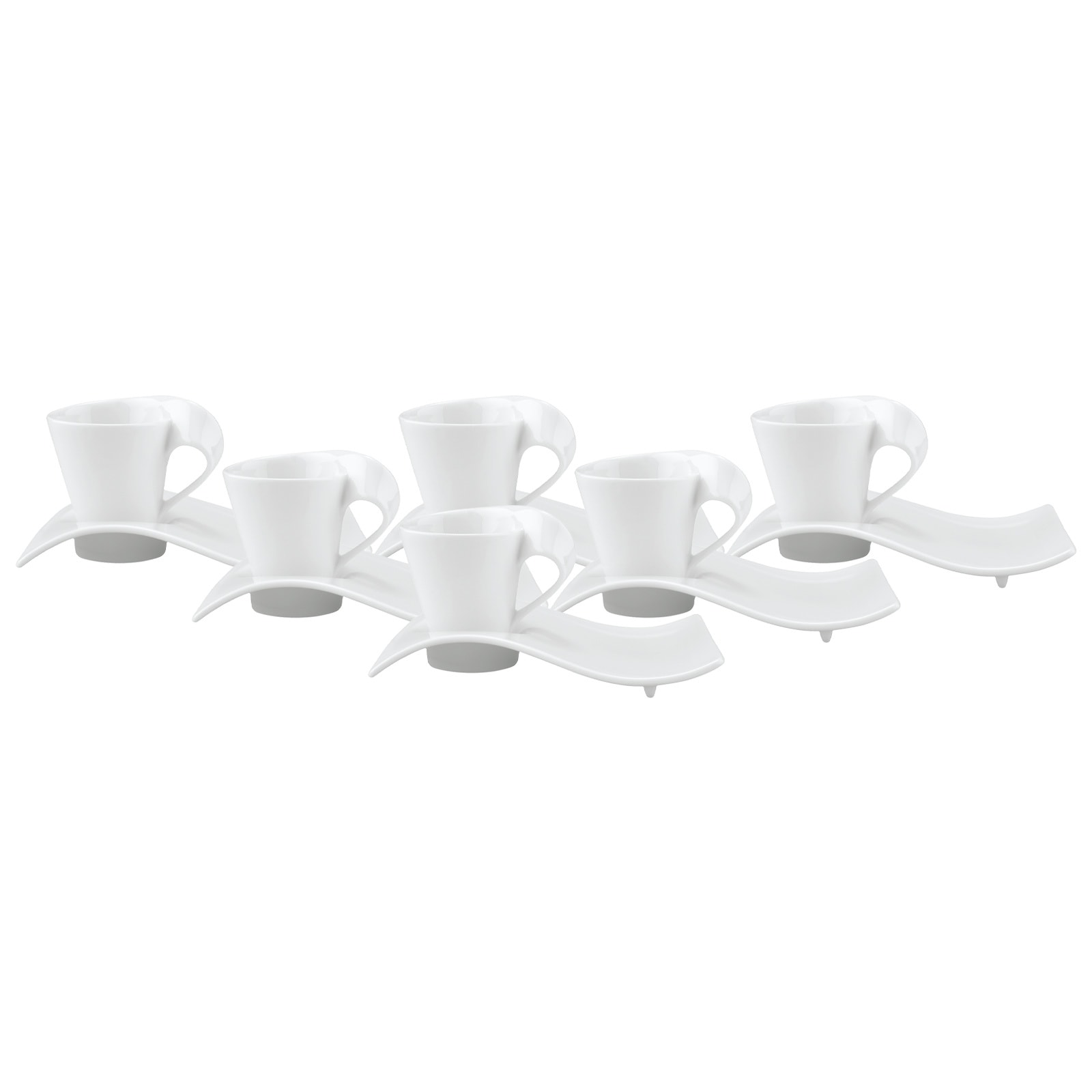 Villeroy & Boch Tasse »Espressotassen mit Unterteller NewWave Caffè 80 ml 6 günstig online kaufen