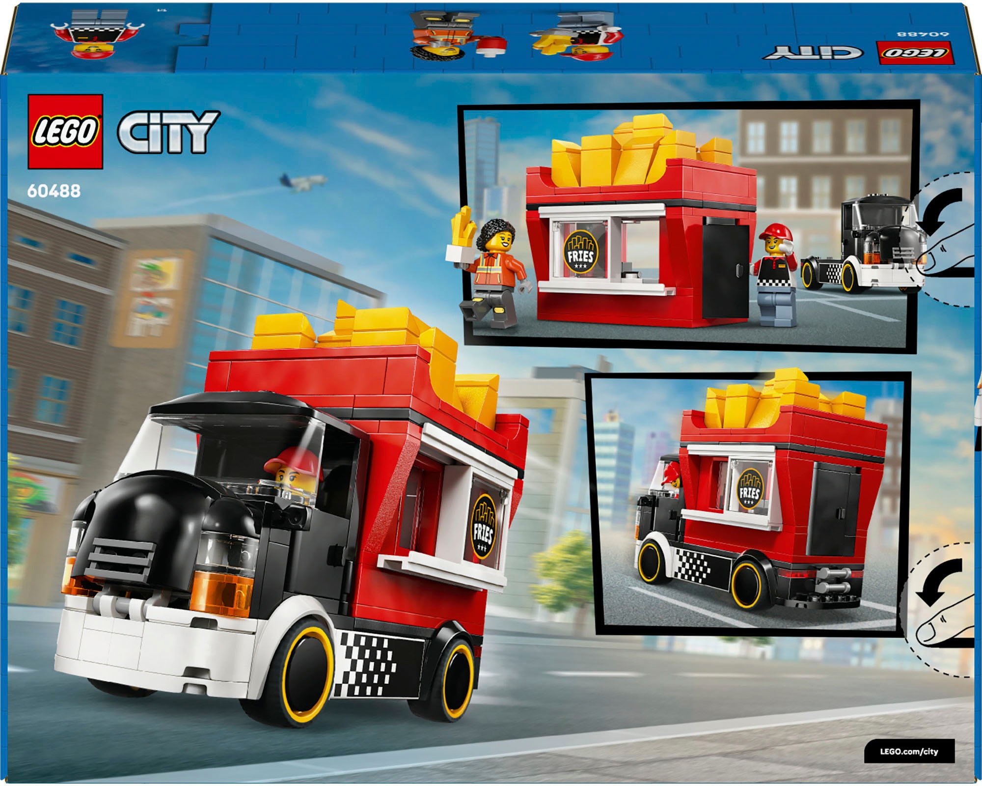 LEGO® Konstruktionsspielsteine »Pommes-Truck (60488), LEGO City« Made in Europe