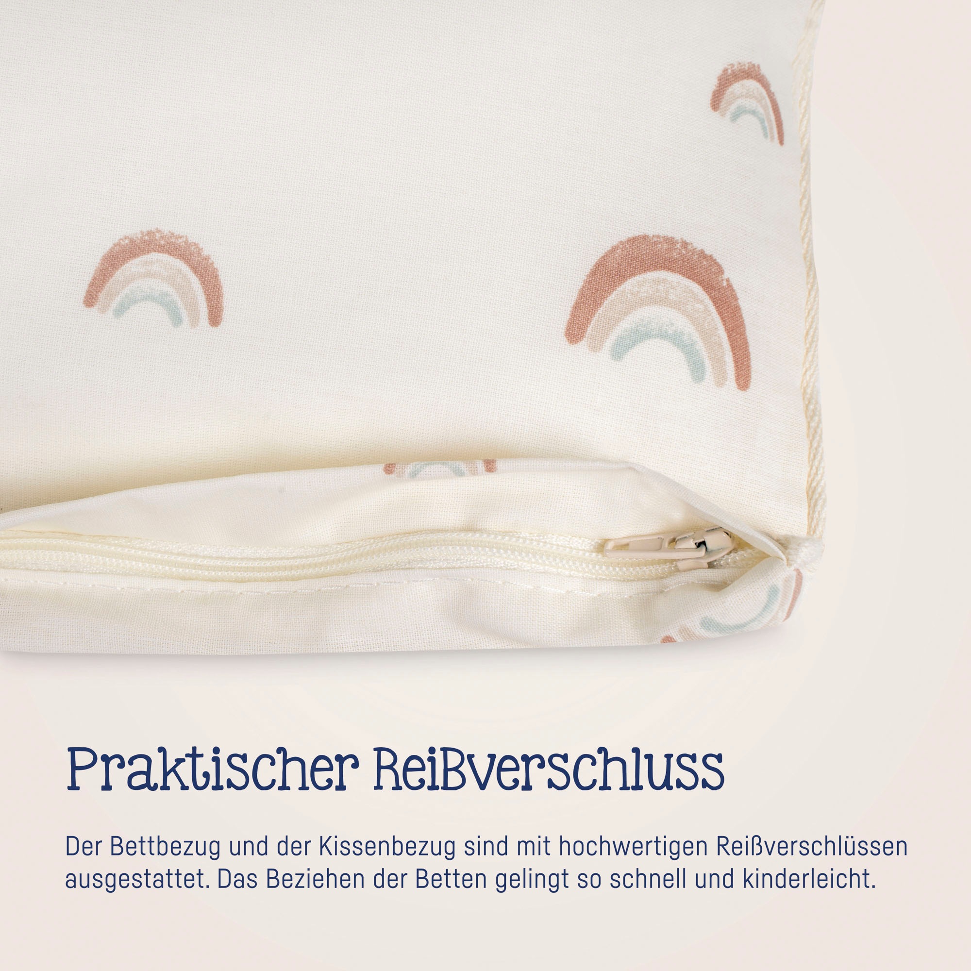 Julius Zöllner Kinderbettwäsche »Baby- und Kinderbettwäsche aus 100% Bio-Baumwolle«, erhältlich in den Größen 80x80+35x40cm und 100x135+40x60cm