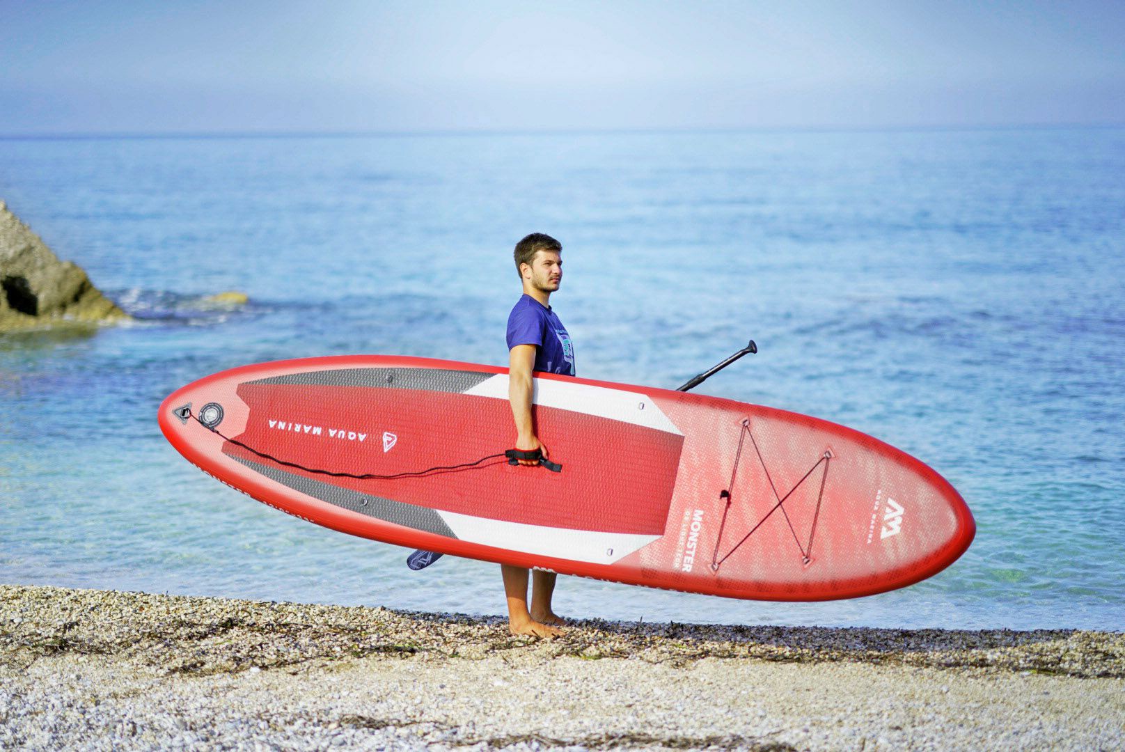 Aqua Marina SUP-Board »AQUA MARINA Inflatable SUP-Board ++Monster++«, (Set, 6 tlg.)