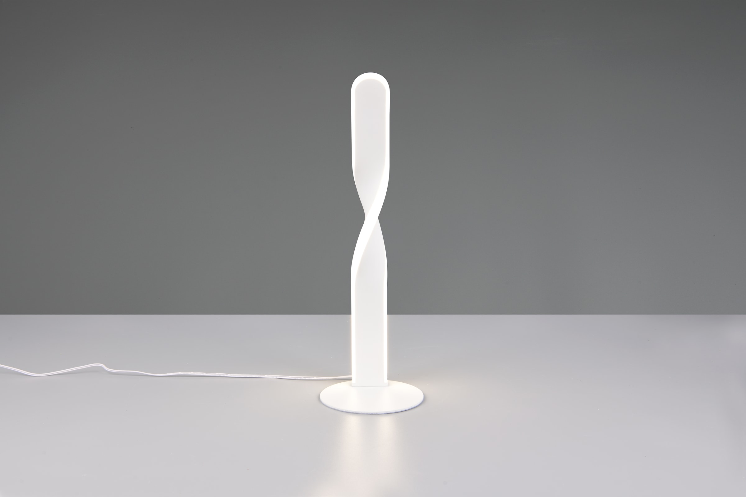 REALITY Leuchten LED Tischleuchte »GINKO, LED Tischlampe 10W 1070 Lumen 4000K kaltweiß, Schreibtischlampe«, 1 flammig, Leuchtmittel LED-Board | LED fest integriert, Tischleuchte mit Schnurschalter ON/OFF, Höhe 40,5 cm Ø 13 cm