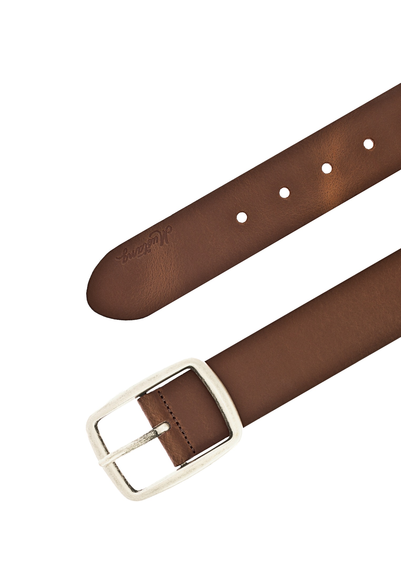 MUSTANG Ledergürtel, Pull-Up-Leder mit Vintagecharakter, 4 cm