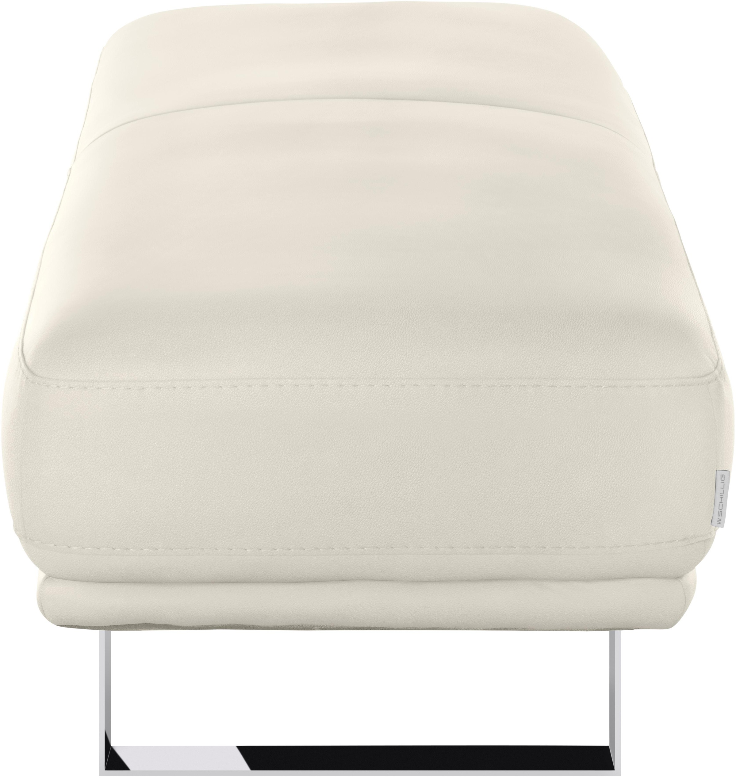 W.SCHILLIG Hocker »montanaa« mit Metallkufen in Chrom glänzend, Breite 141 cm