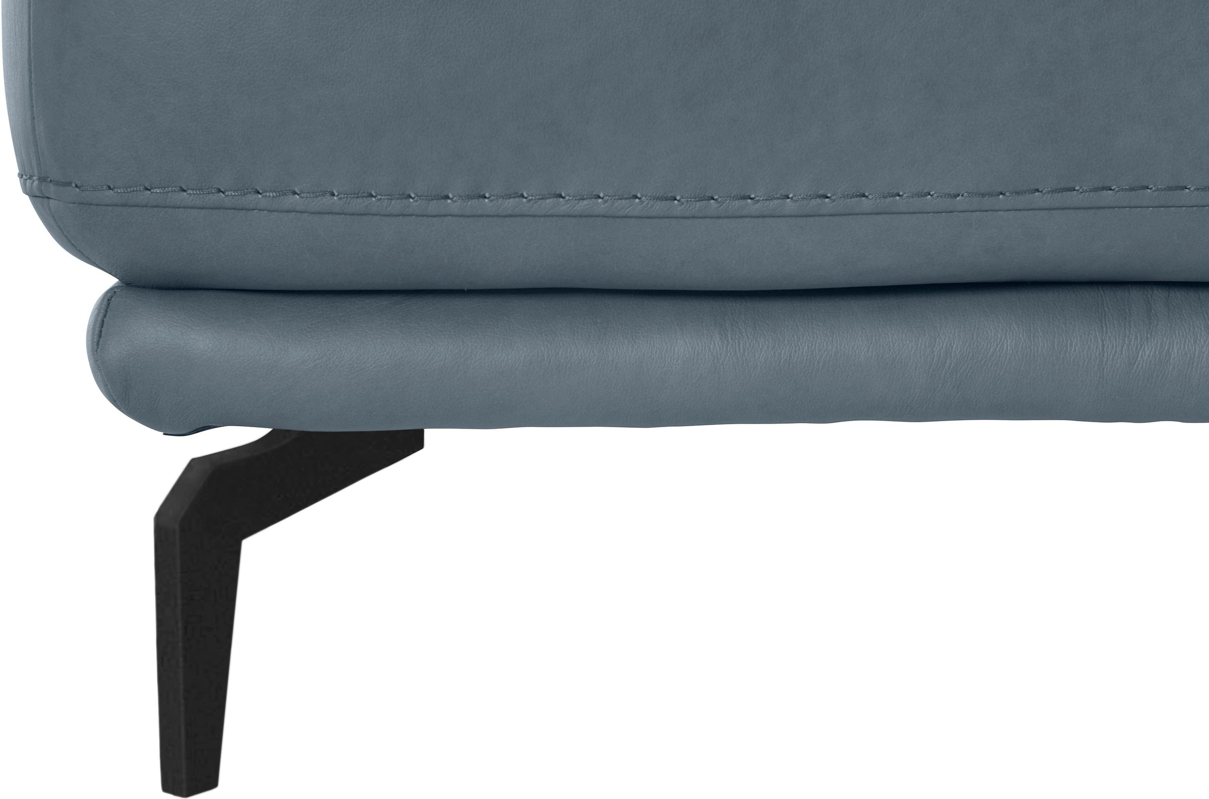 W.SCHILLIG Hocker »montanaa«, mit Metallfüßen in Schwarz pulverbeschichtet, Breite 71 cm