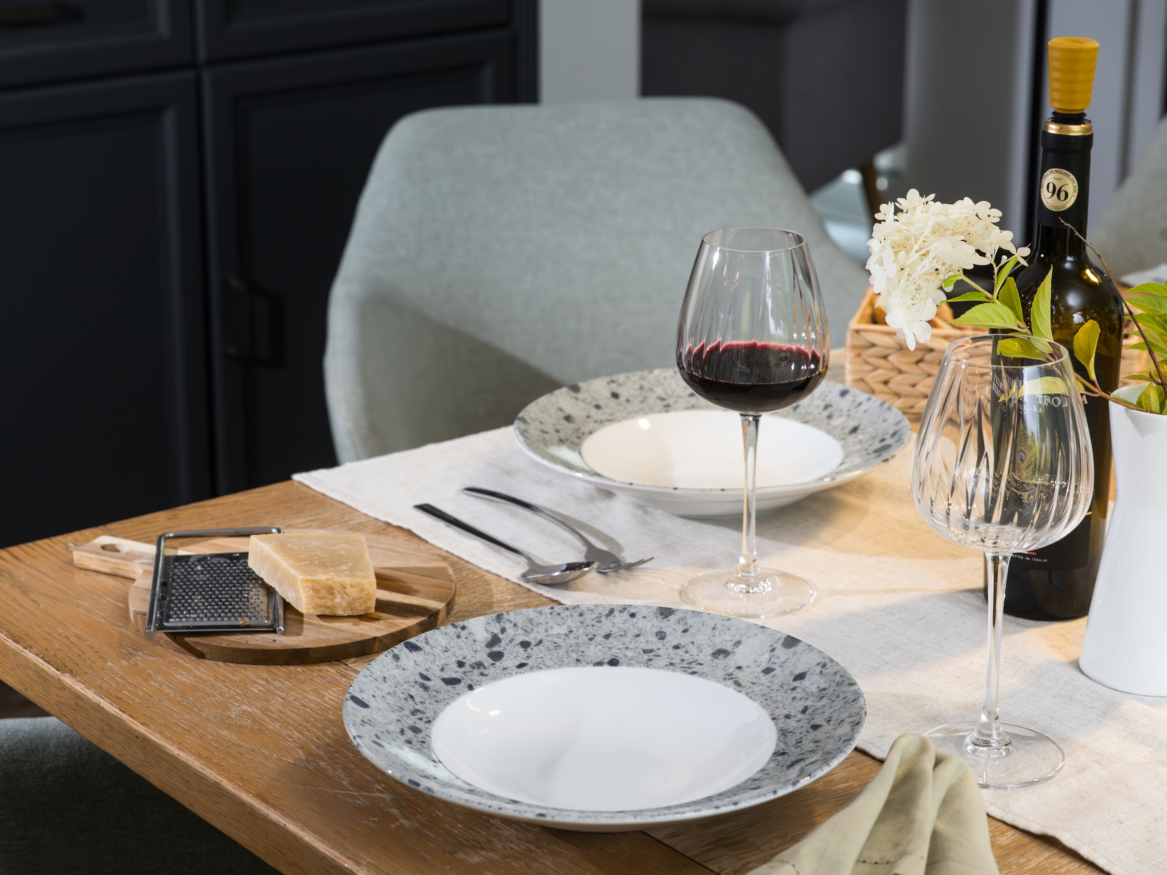 CreaTable Pastateller »Stone Collection Florenz, Teller Set, 4-tlg.« Italienische Eleganz, Vielseitig einsetzbar