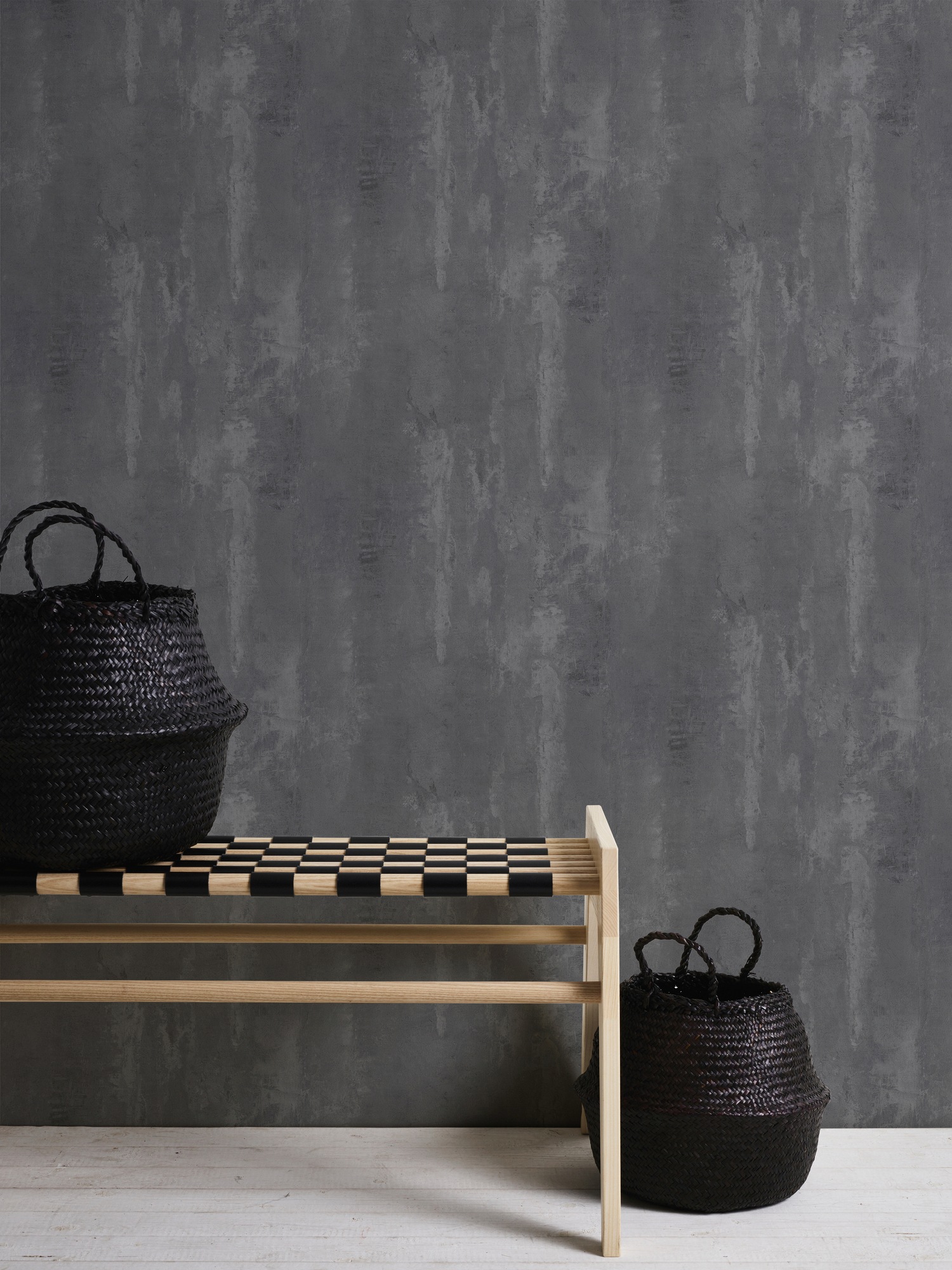 A.S. Création Vliestapete »Neue Bude 2.0 Tropical Concret in Vintage Beton Optik«, uni-einfarbig-unifarben, Tapete einfarbig Tapeten Wohnzimmer Schlafzimmer Küche modern Design
