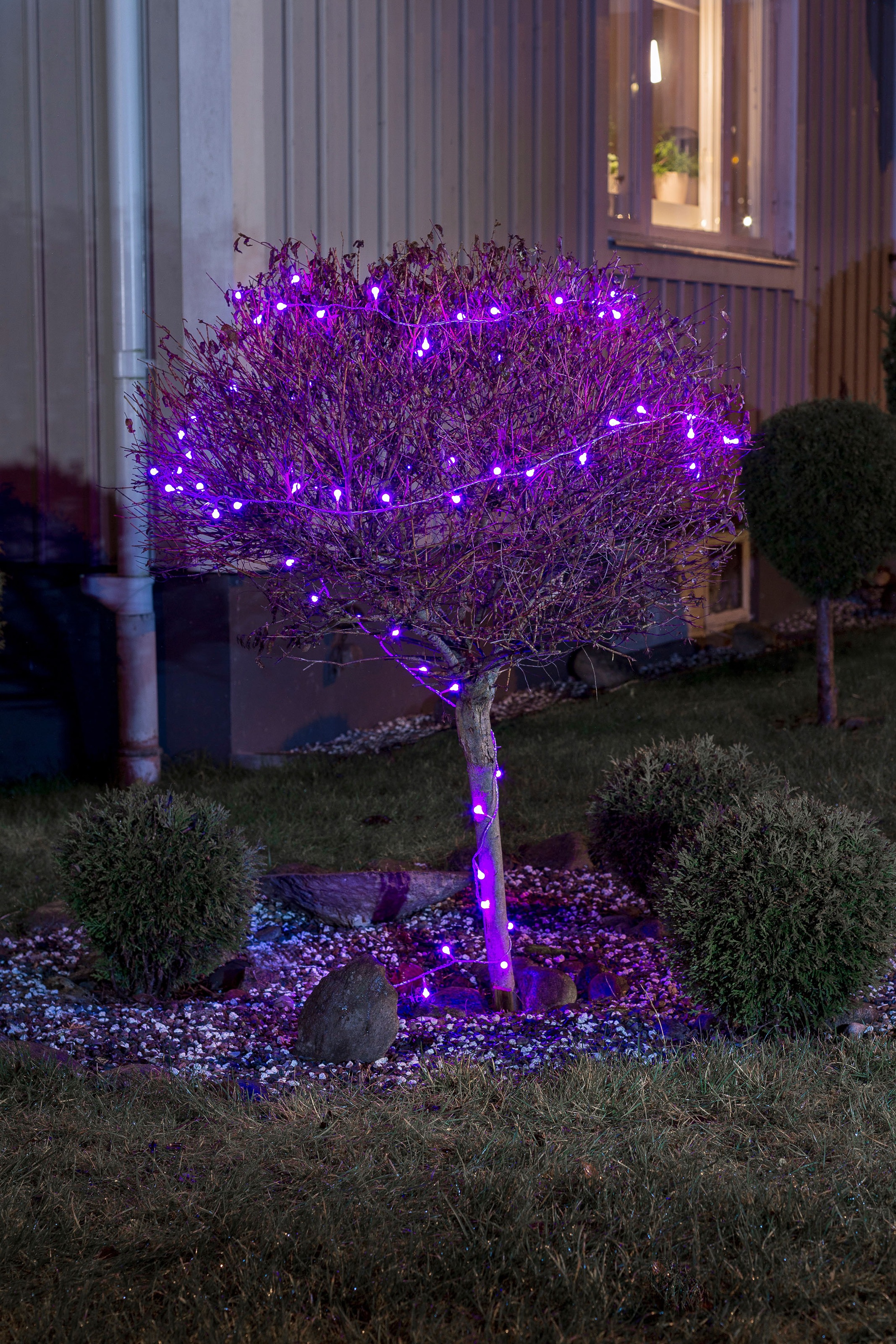 KONSTSMIDE LED-Lichterkette »Weihnachtsdeko aussen«, 80 St.-flammig, LED Gl günstig online kaufen