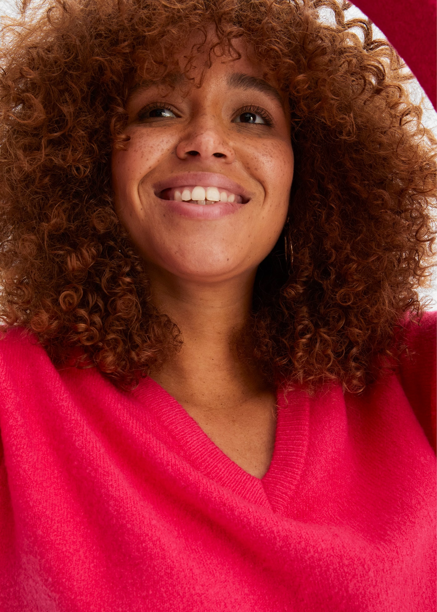 bonprix Strickpullover »Oversize-Strick-Pullover« aus weichem Material, mit V-Ausschnitt, Oversize-Passform