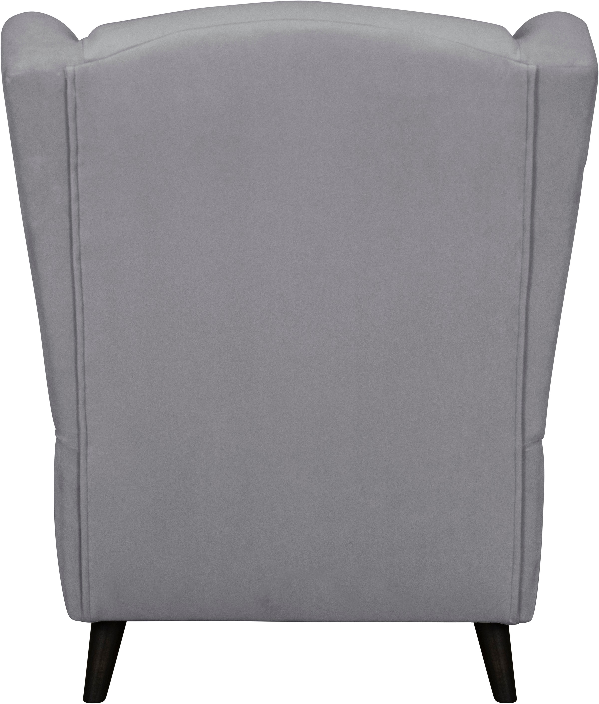 Home affaire Sessel »Ohrensessel CHISTELLE, wahlweise mit Polsterhocker«, mit Wellenunterfederung, Maße: B/T/H: 81/87/99 cm