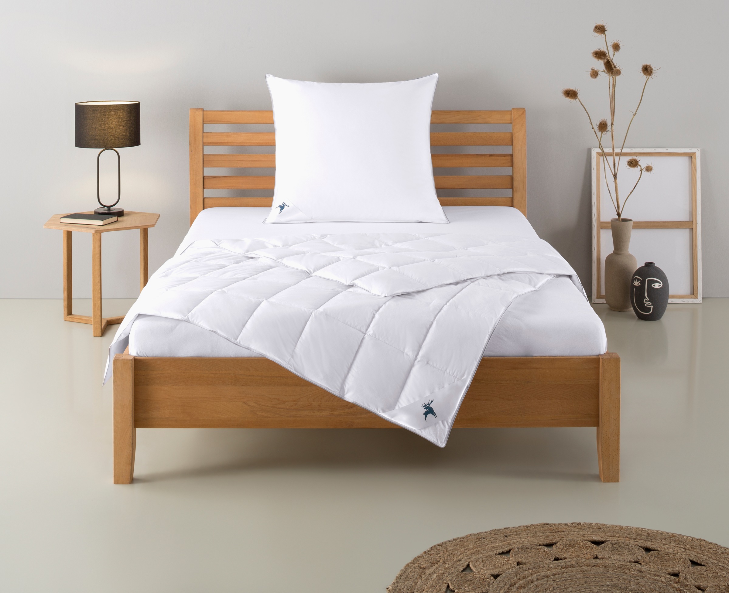 Älgdröm Daunenbettdecke + Kopfkissen »Lodiken, Bettdecke 135x200 cm, 155x22 günstig online kaufen