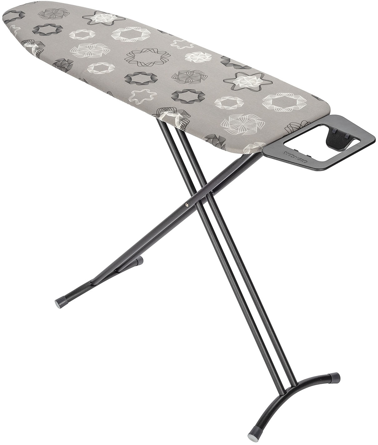 WENKO Bügelbrett »Modell Classic Black« Bügelfläche 120 cmx38 cm höhenverstellbarer Bügeltisch, platzsparend klappbar schwarz