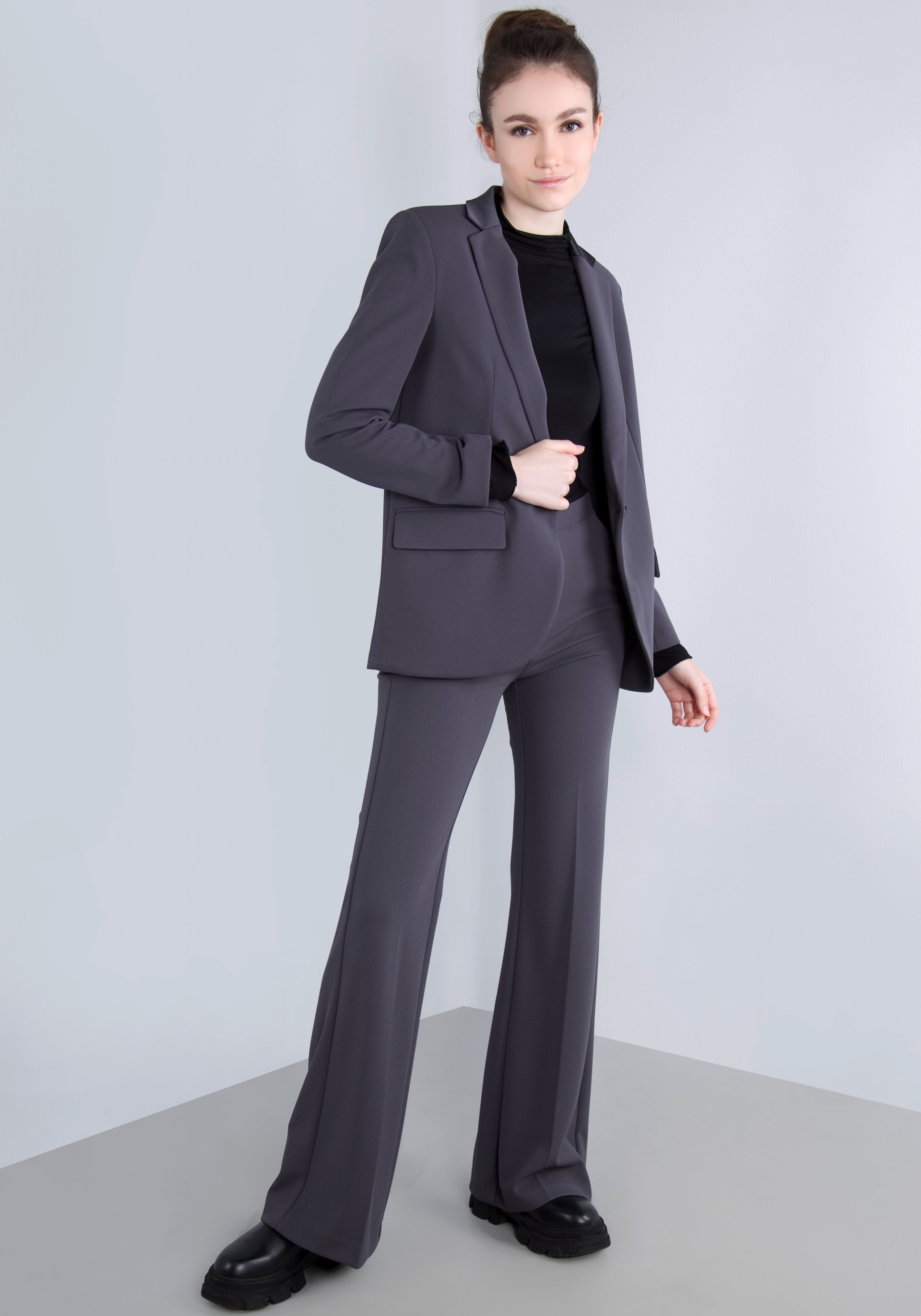 IMPERIAL Longblazer, mit Satindetails und Stretch