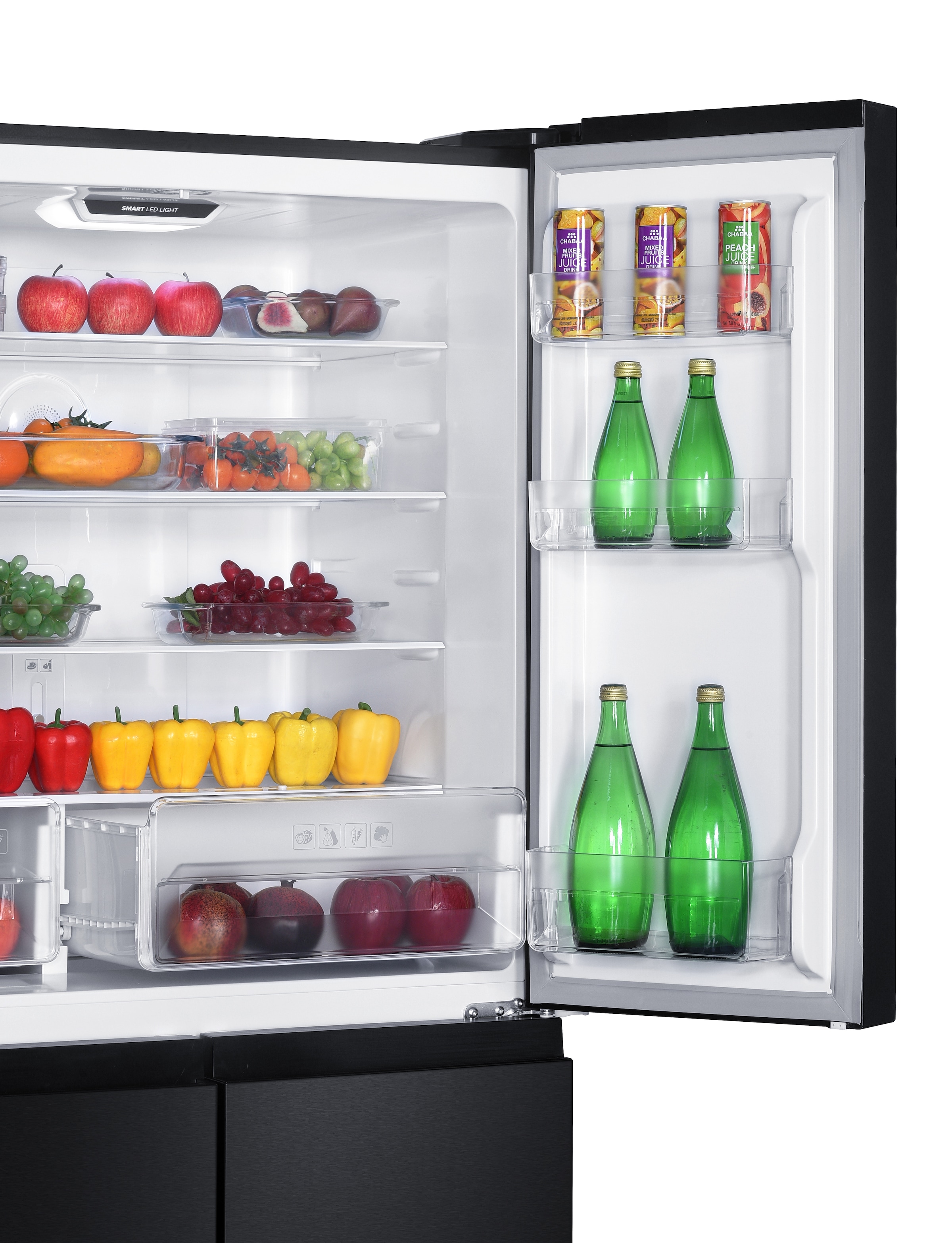 Hanseatic Multi Door »HCDC18080CWDBI«, NoFrost, Wasserspender, Display