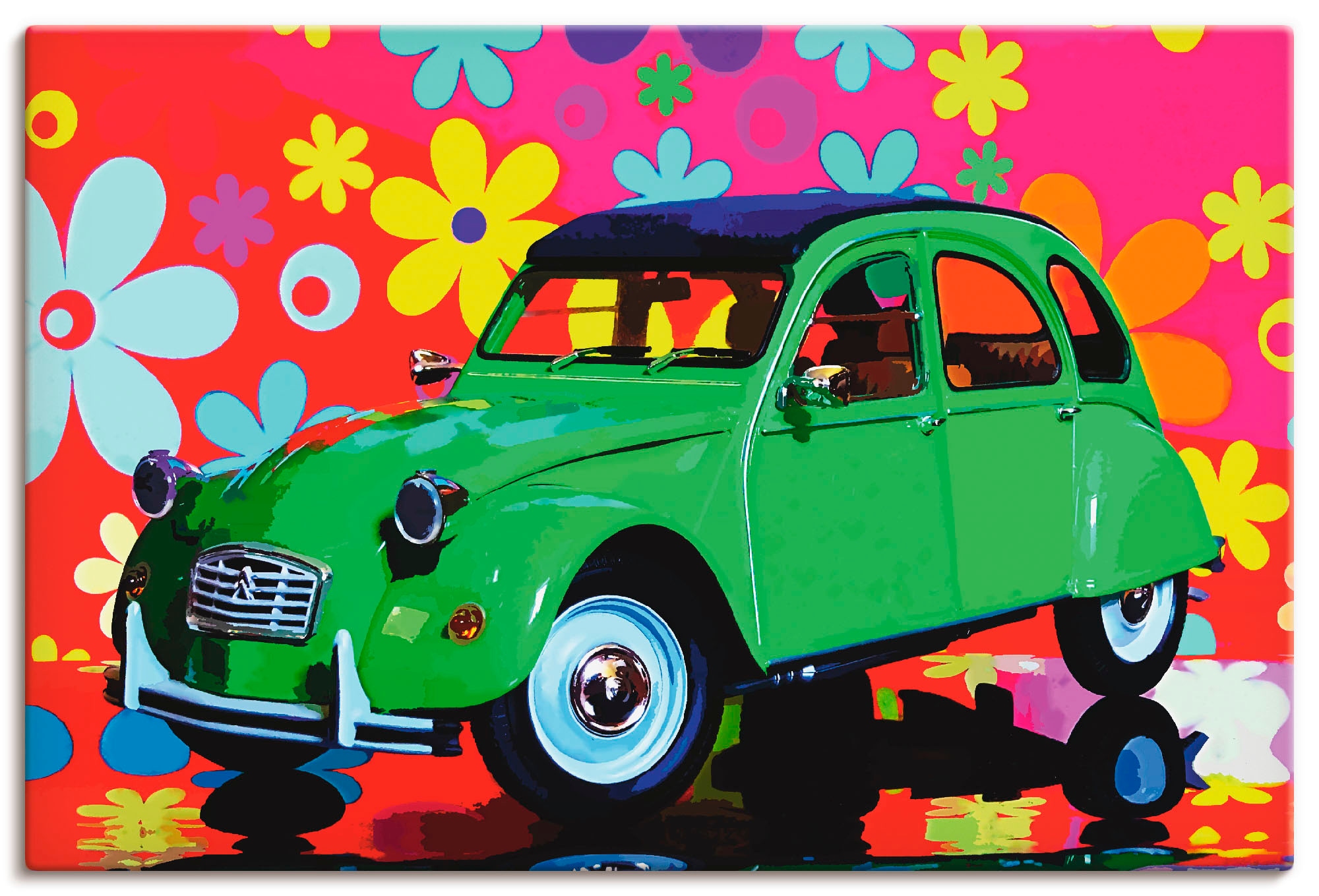 Artland Wandbild »CitroÃ«n 2CV grün«, Auto, (1 St.), als Alubild, Outdoorbi günstig online kaufen