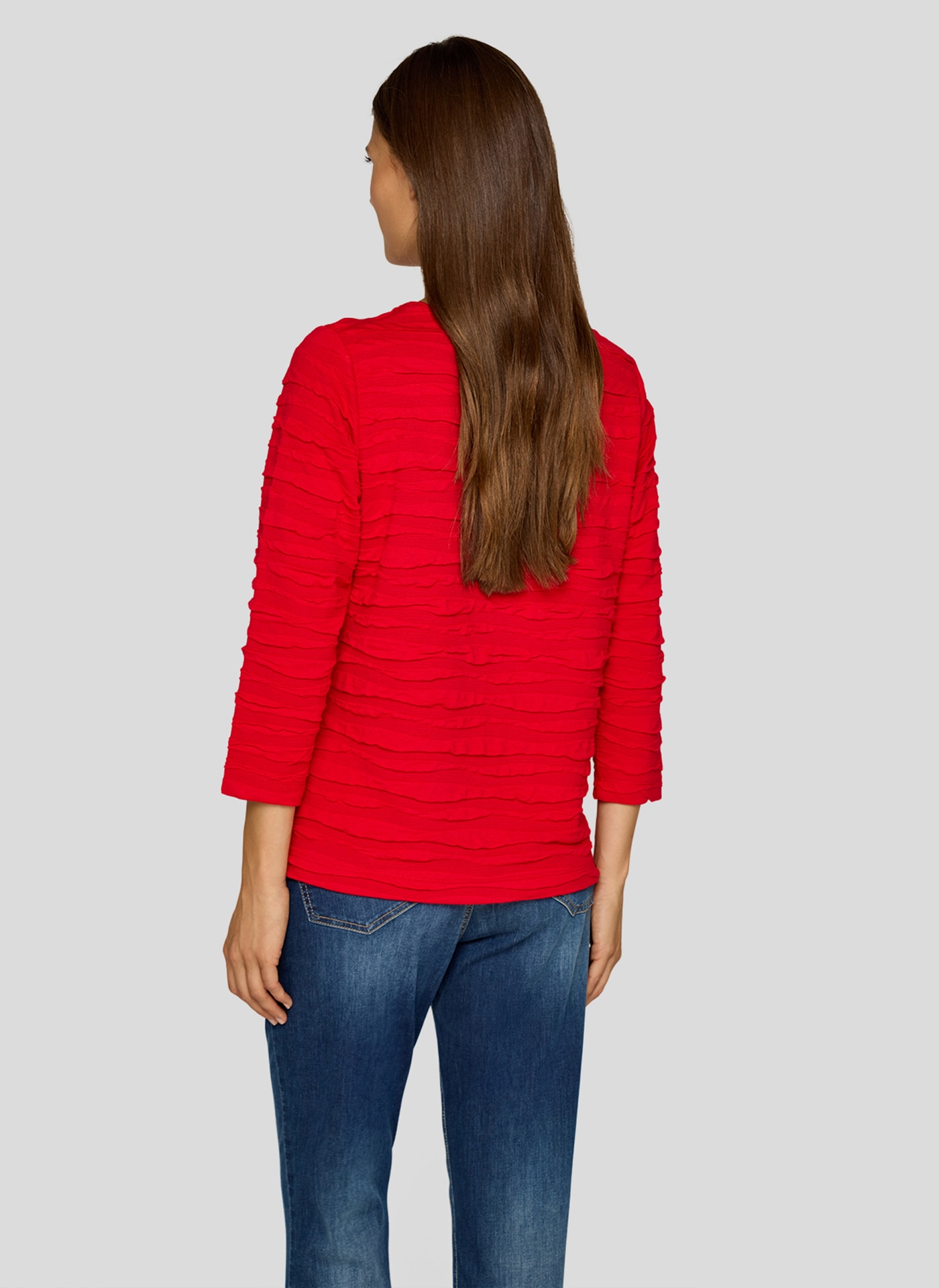 Rabe 3/4-Arm-Shirt, mit Struktur Muster