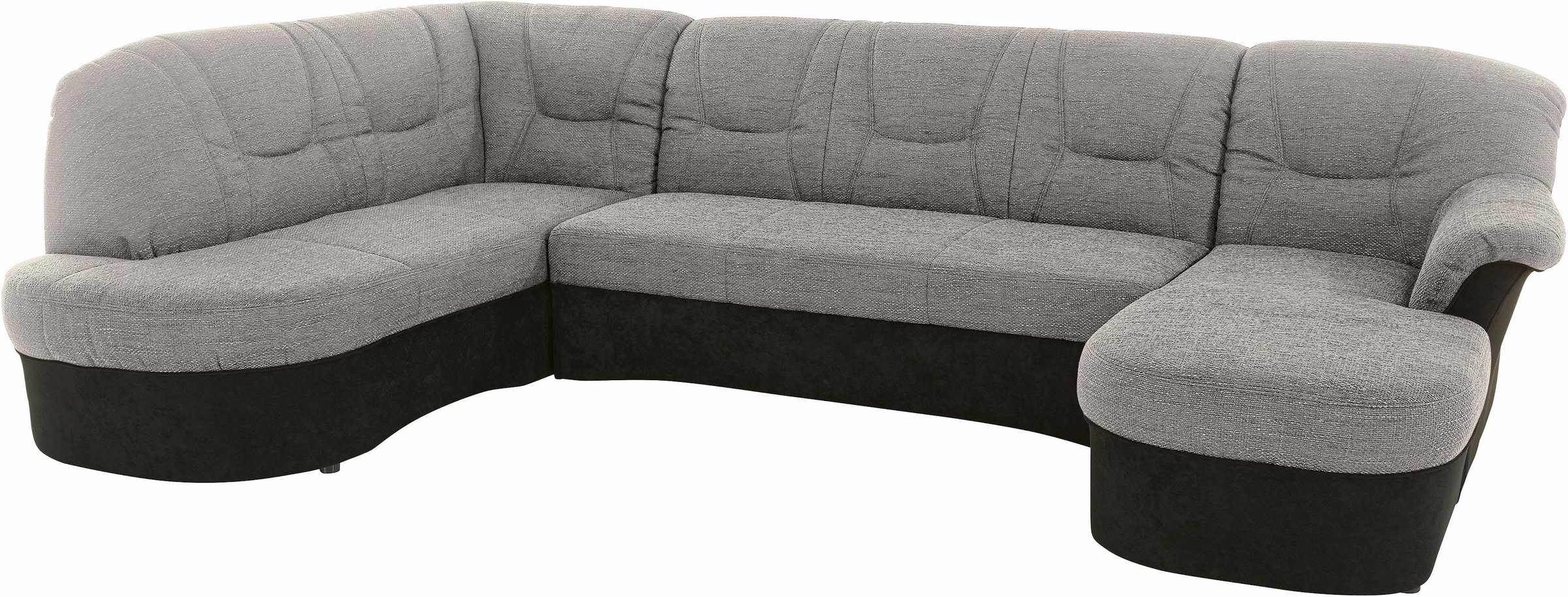 DOMO collection Wohnlandschaft »Sarafina, zeitlos und komfortabel, optional mit Federkern, U-Form«, wahlweise mit Bettfunktion