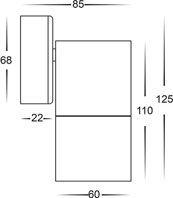 Havit Lighting Wandleuchte »TIVAH«, 1 flammig, Leuchtmittel GU10   ohne Leu günstig online kaufen