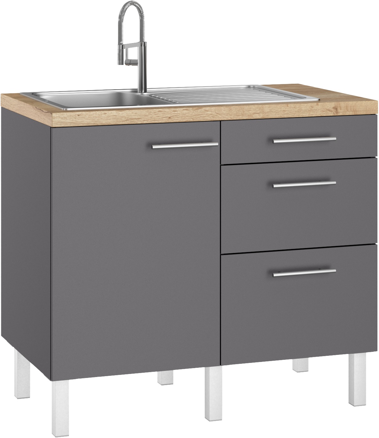 OPTIFIT Pantryküche »Lilly« Breite 100 cm günstig online kaufen