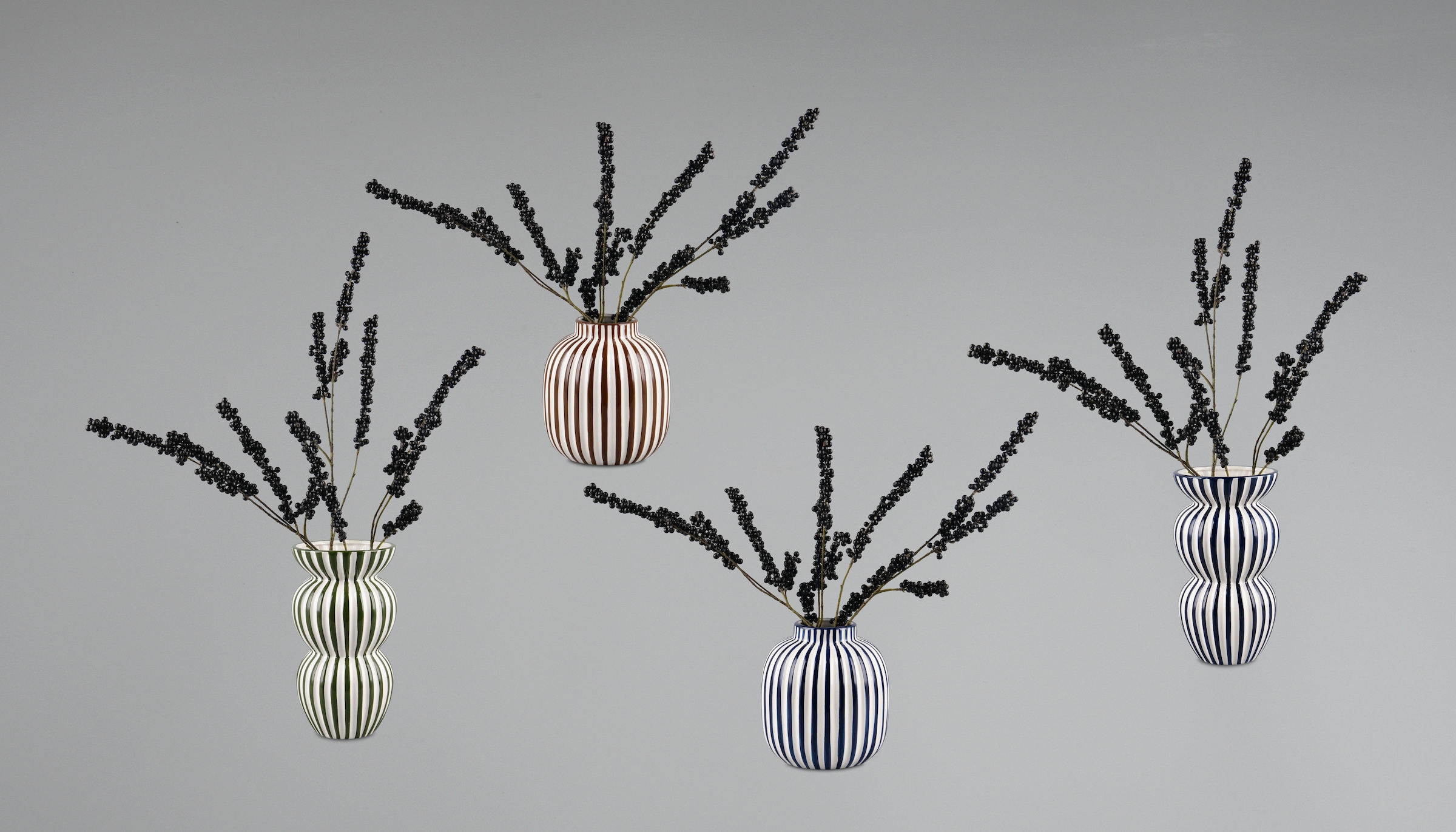 MIRRORS AND MORE Dekovase »SAVANNA« Dekovase mit  Streifen