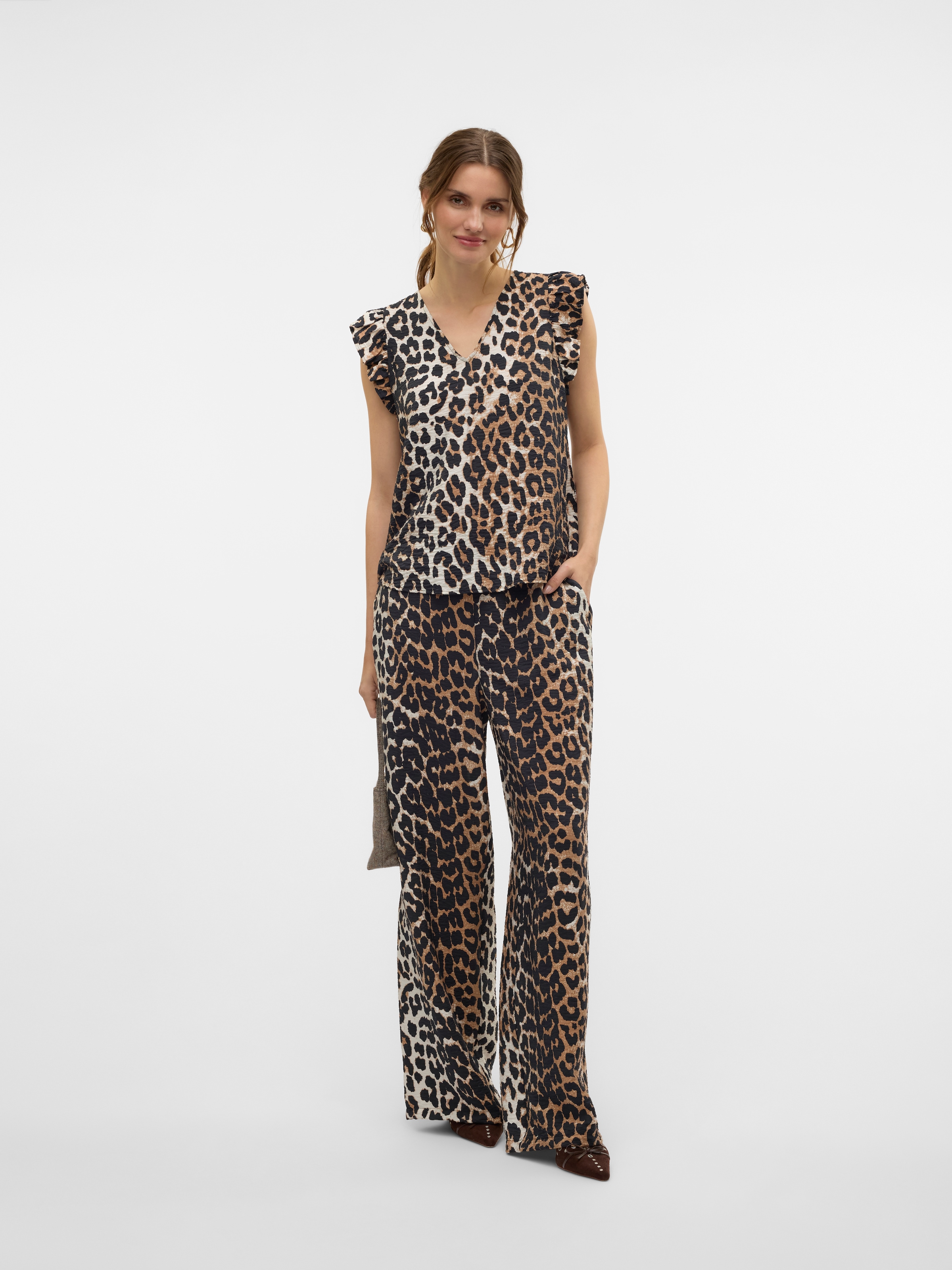 Vero Moda Blusentop »VMJOSIE SL V-NECK TOP WVN GA«