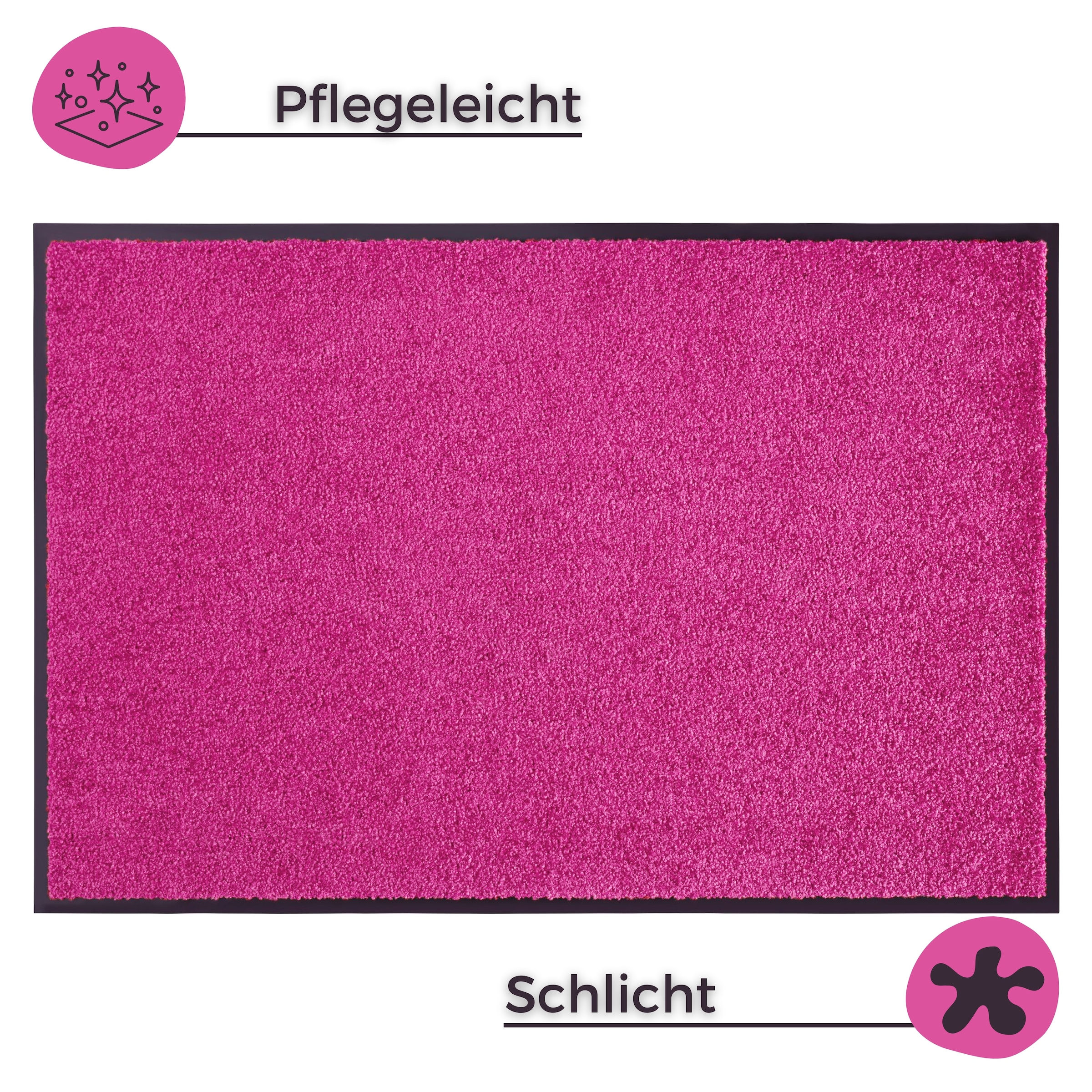 HANSE Home Fußmatte »Wash & Clean«, rechteckig, 7 mm Höhe, Schmutzfangmatte, Türmatte, In- und Outdoor, Teppich, Läufer, waschbar
